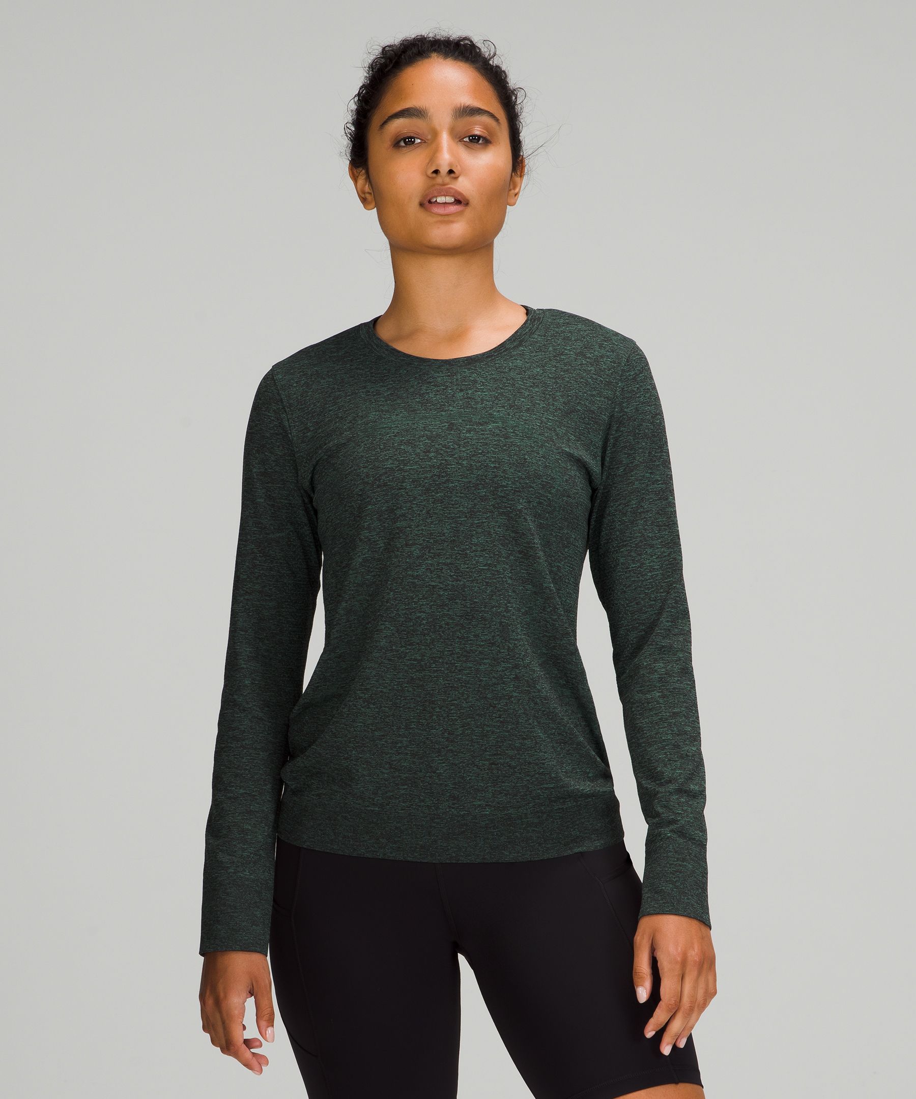 Lululemon Swiftly Breathe Long Sleeve - Water Drop / Night Sea