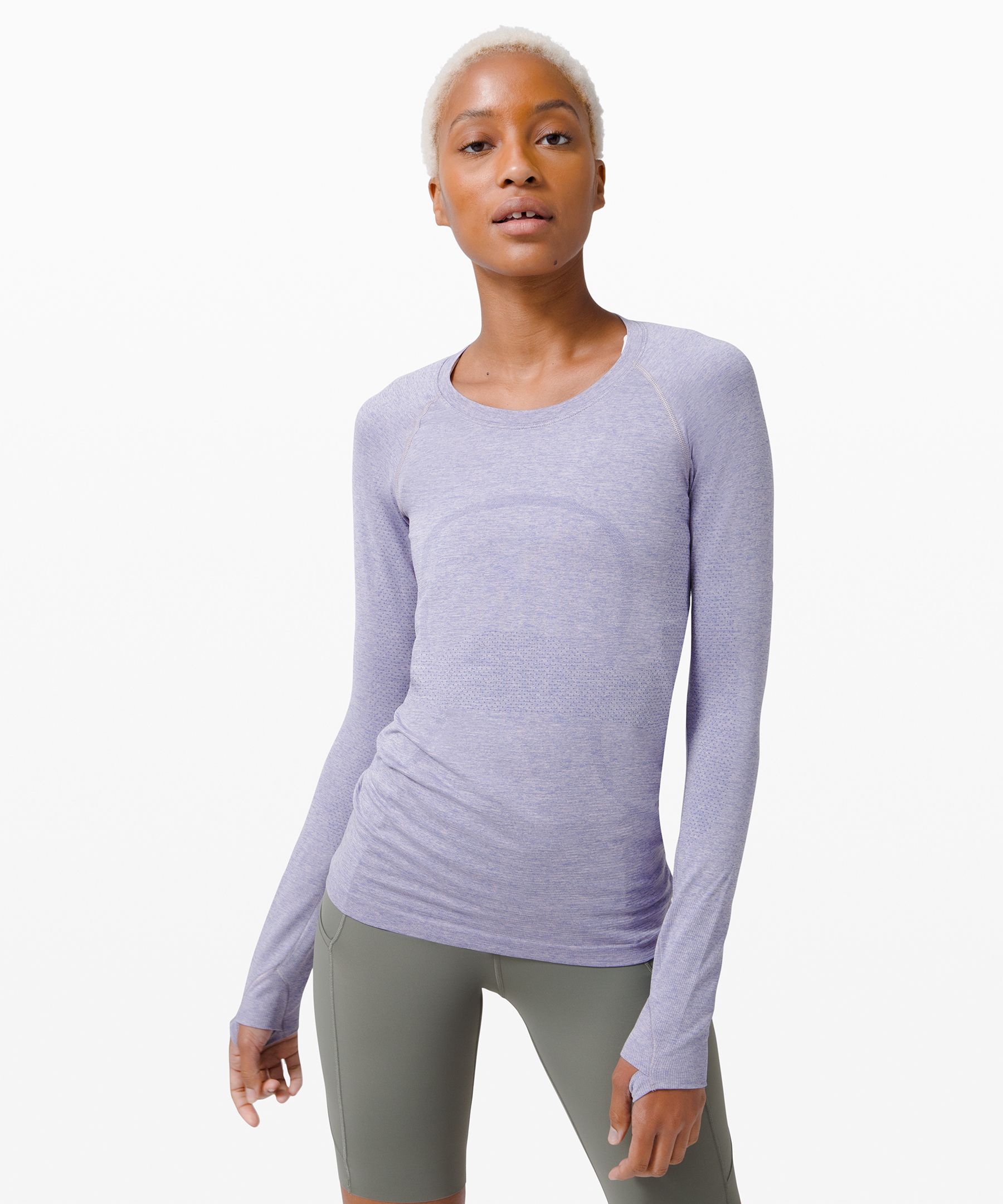 Lululemon Swiftly Tech Long Sleeve 2.0 In Purple