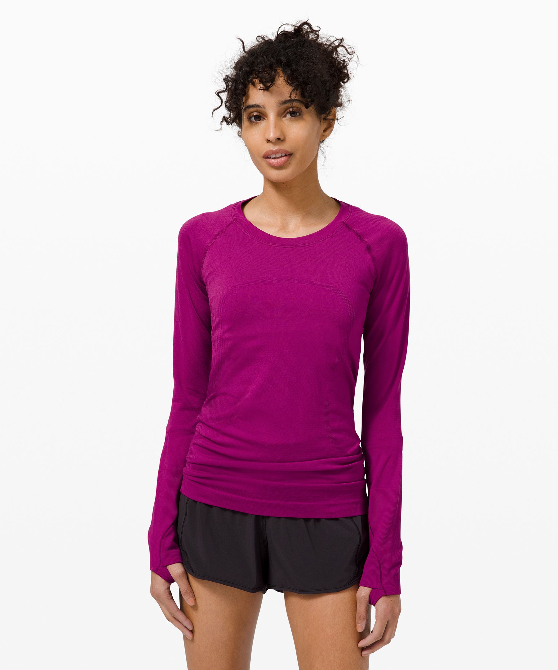 Lululemon Swiftly Tech Long Sleeve 2.0 In Purple