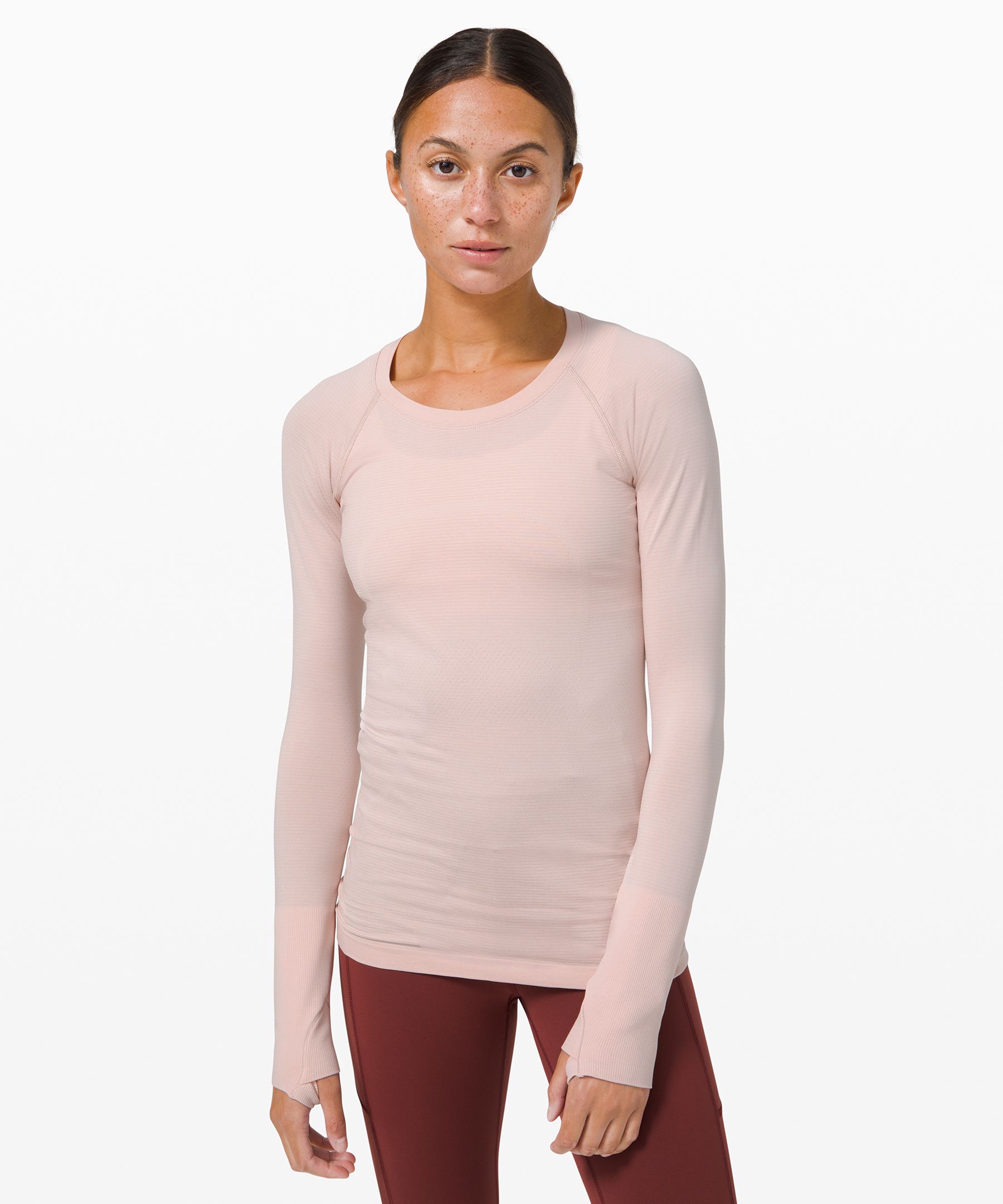 Lululemon swiftly tech long cheap sleeve pink