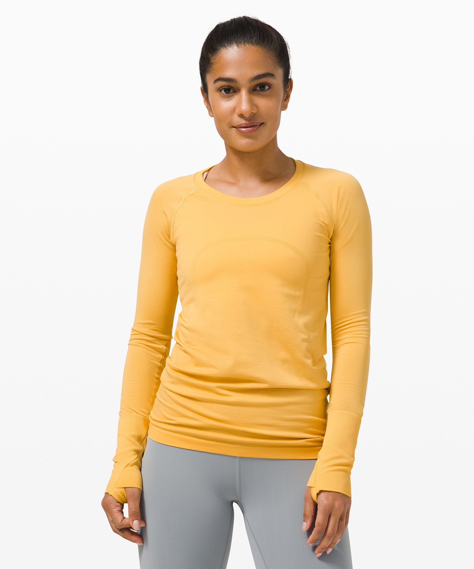 Lululemon Swiftly Tech Long Sleeve Shirt 2.0 In Yellow