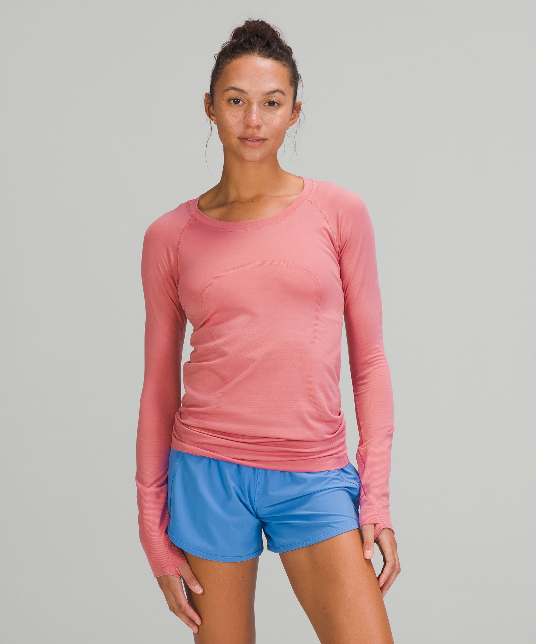 Lululemon Swiftly Tech Long Sleeve Shirt 2.0 In Pink Blossom/pink Blossom