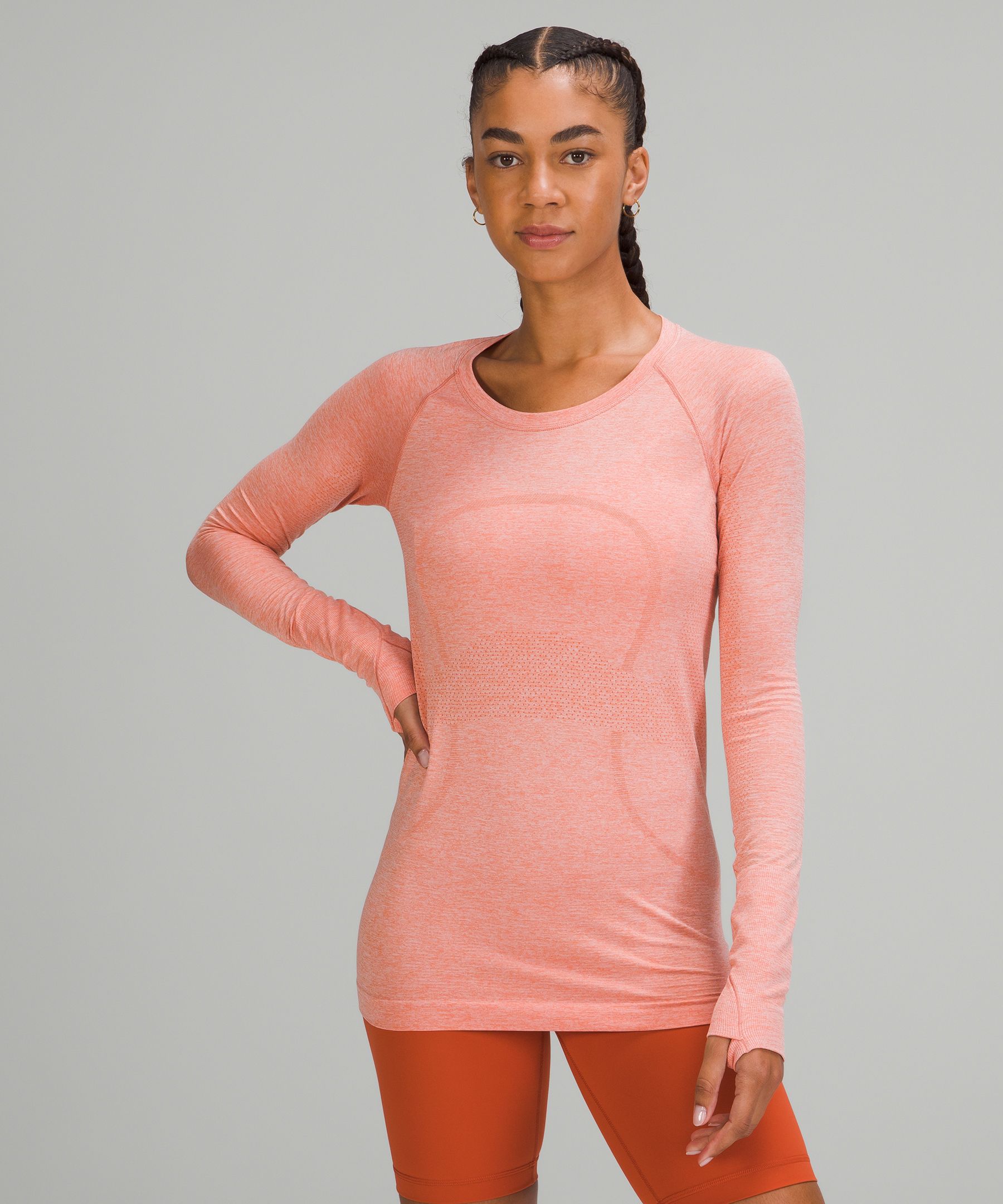 Lululemon Swiftly Tech Long Sleeve Shirt 2.0 In Pink Savannah/pink