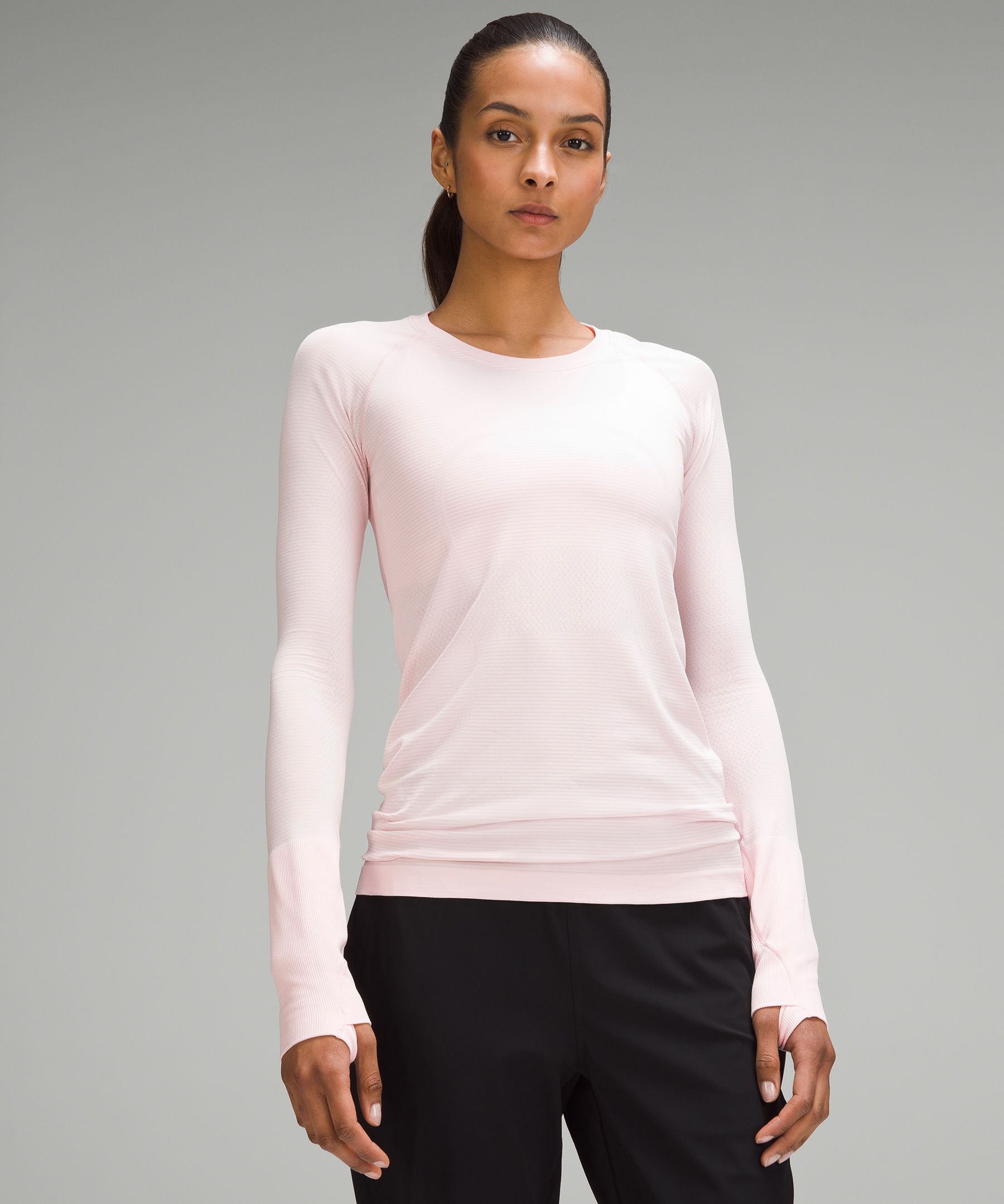 Lululemon La Tight-to-body Ruched Long Sleeve Shirt - Pink