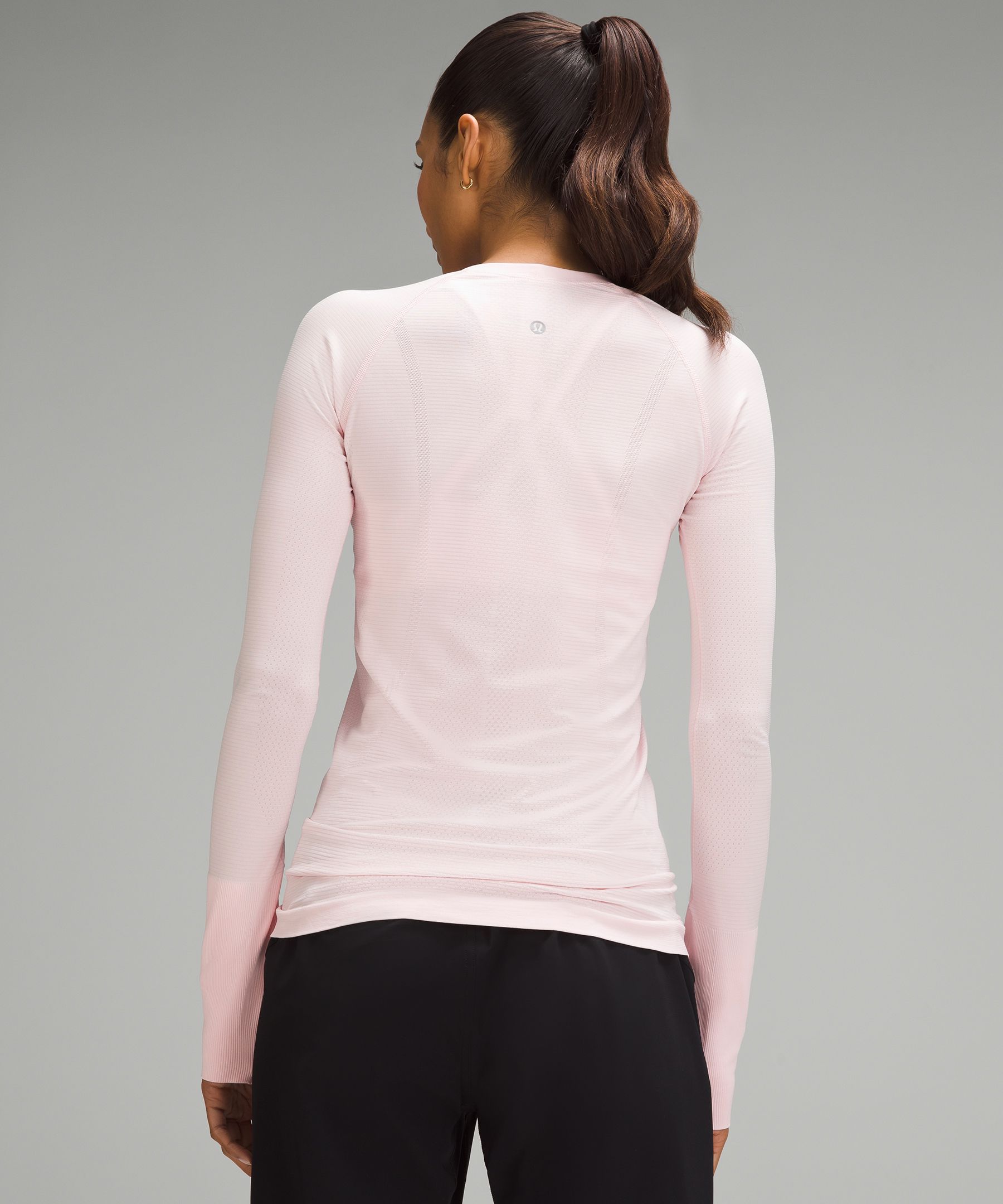 Lululemon Swiftly Tech Long Sleeve Crew - Magenta Glow / Magenta Glow -  lulu fanatics