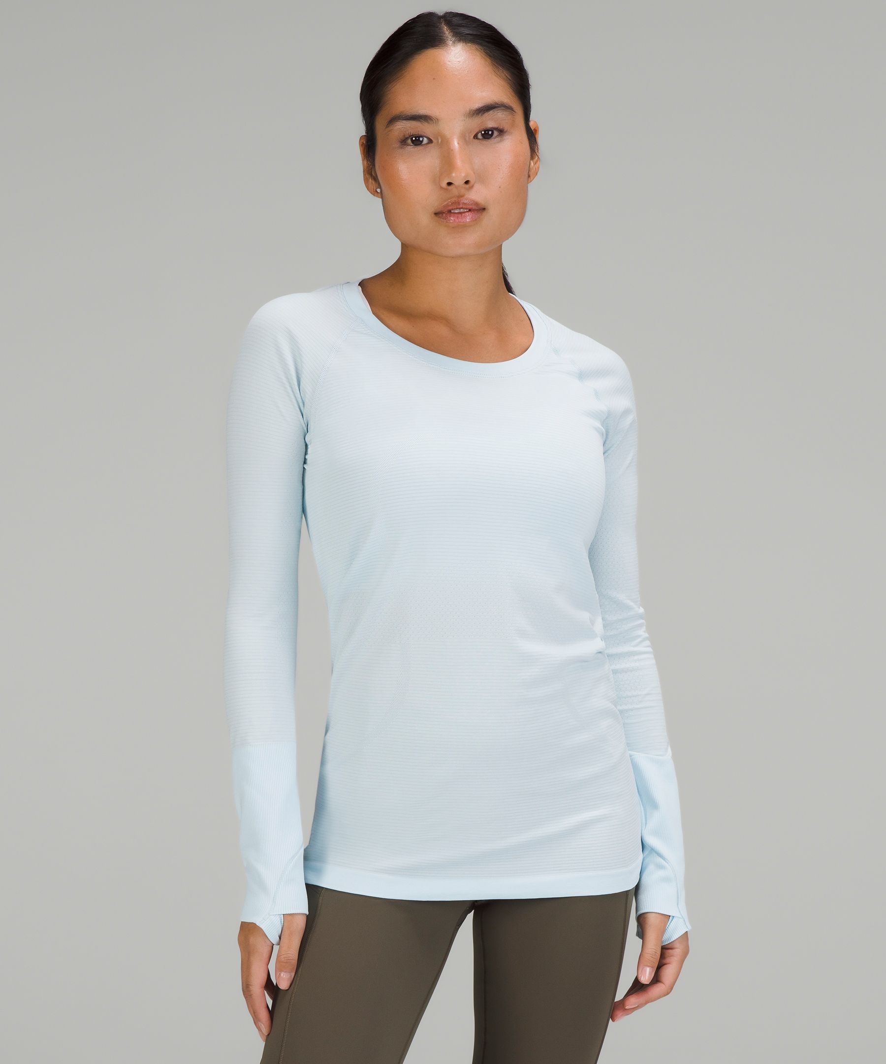 White Swiftly Tech long-sleeve jersey top, lululemon