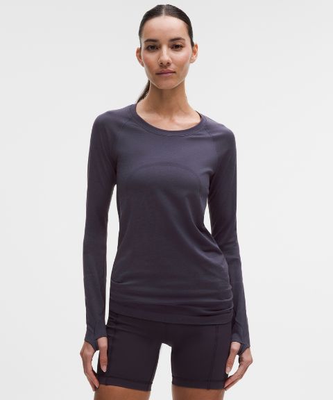 Женская рубашка Lululemon Swiftly Tech с длинным рукавом