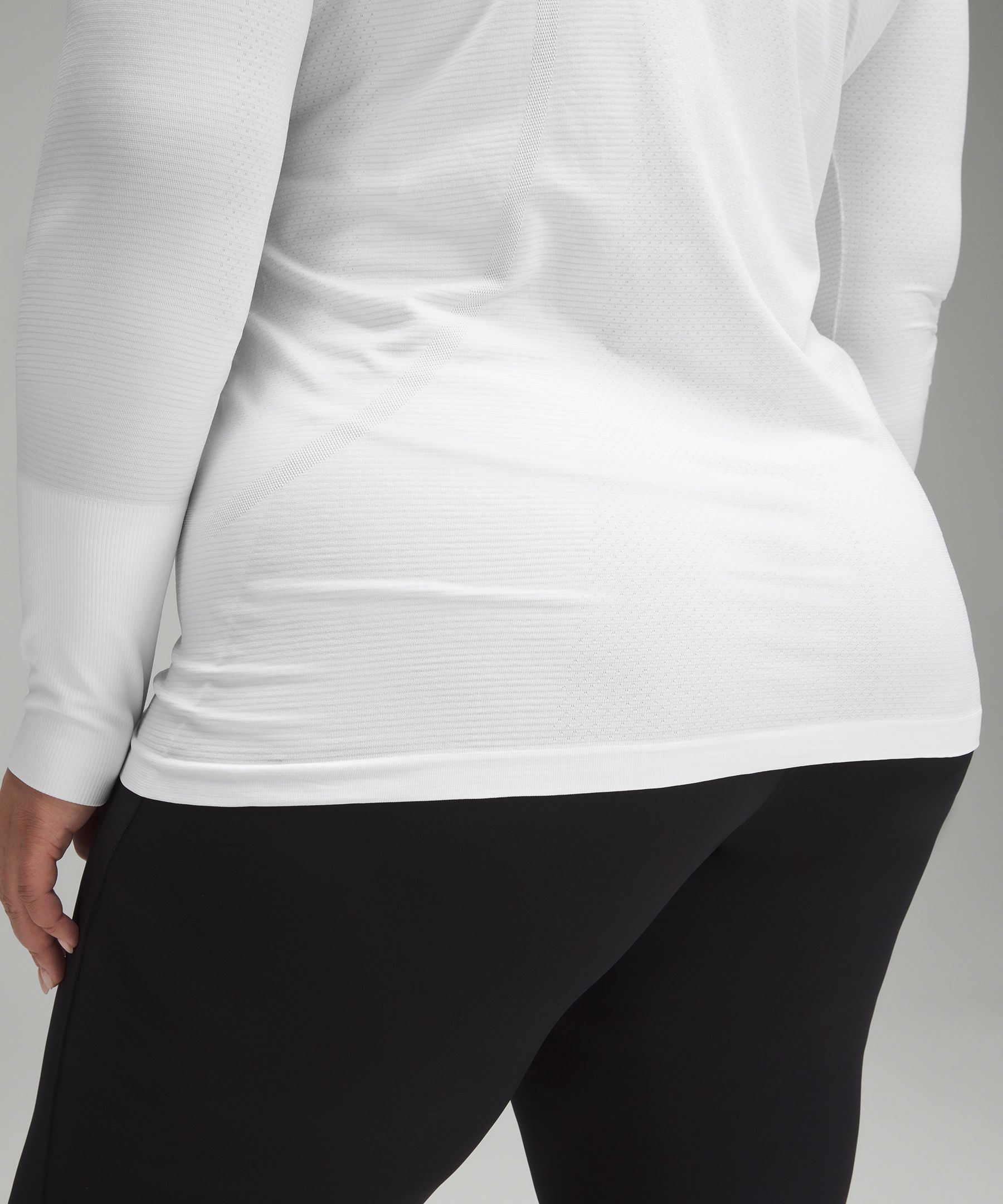 lululemon Swiftly Tech 長袖　ヒップ丈　白　サイズ6 Swiftly Tech 長袖シャツ 2.0 *ヒップ丈 | ロングスリーブ