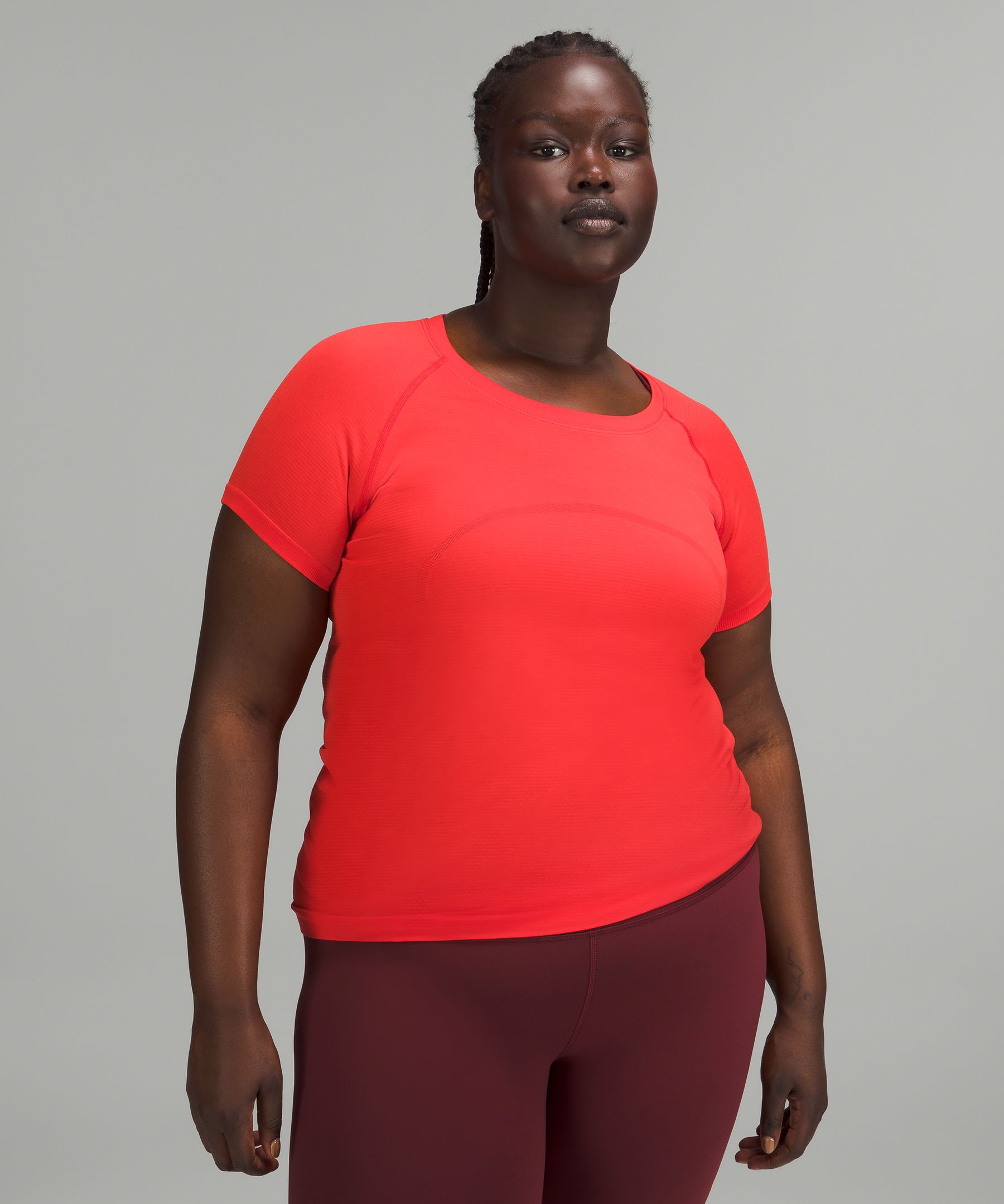 Lululemon Swiftly Tech Short Sleeve Shirt 2.0 In Carnation Red