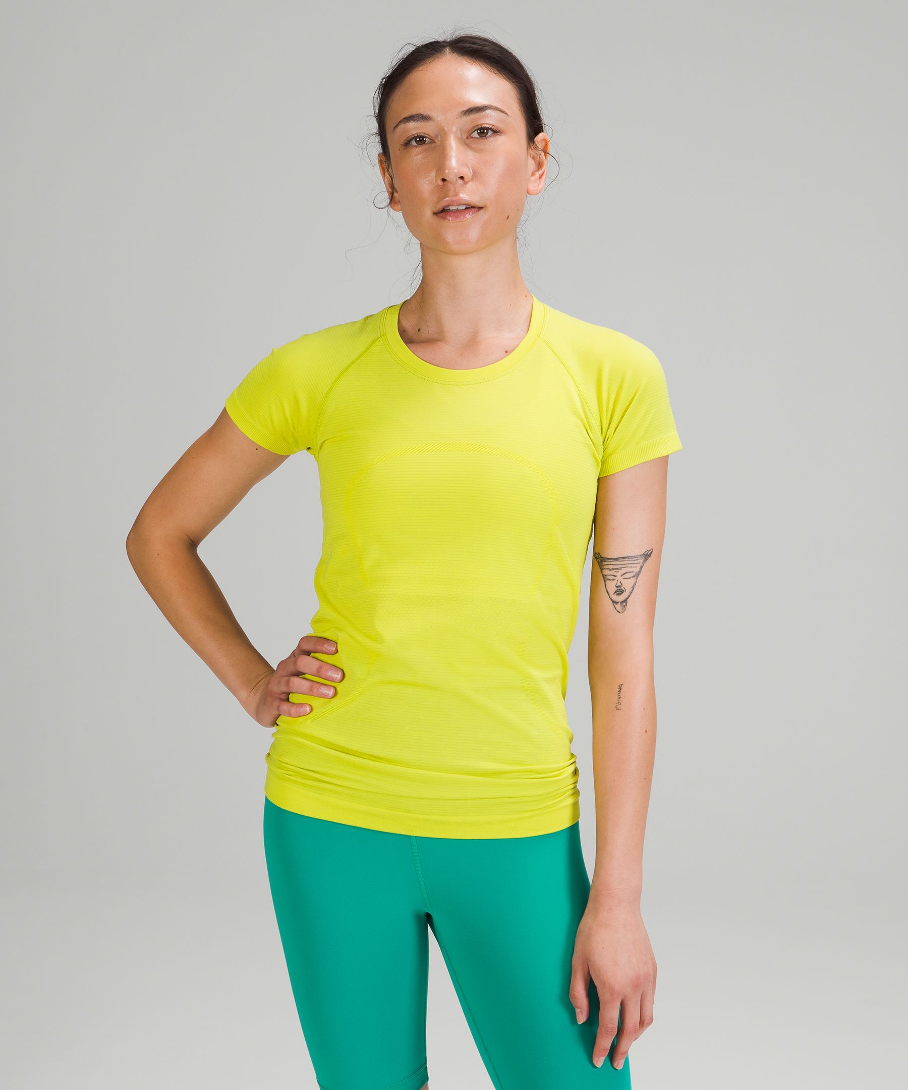 Lululemon Swiftly Tech Short Sleeve Shirt 2.0 In Yellow Serpentine ...