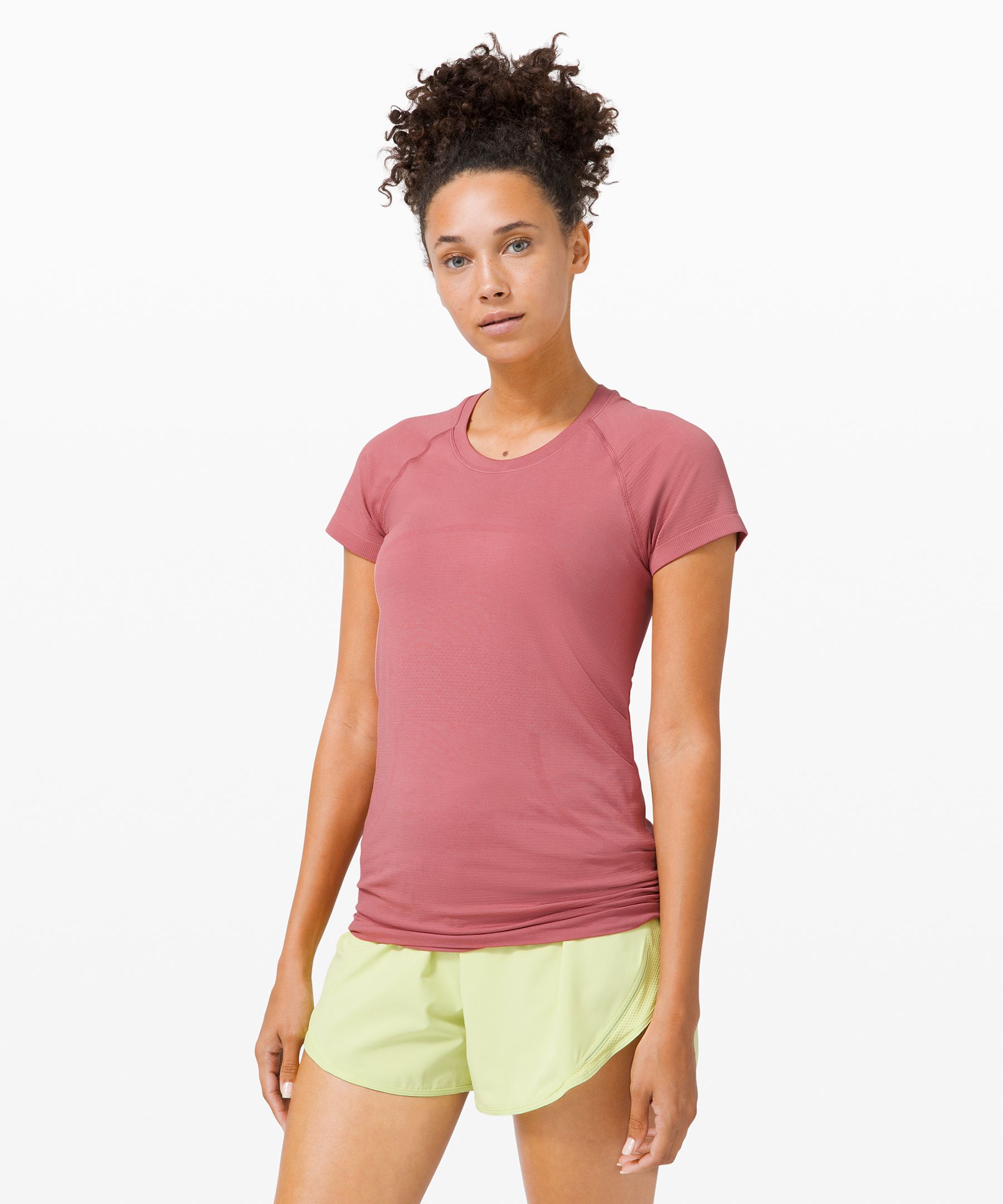 Lululemon Swiftly Tech Short Sleeve Shirt 2.0 - Pink Blossom / Pink Blossom  - lulu fanatics