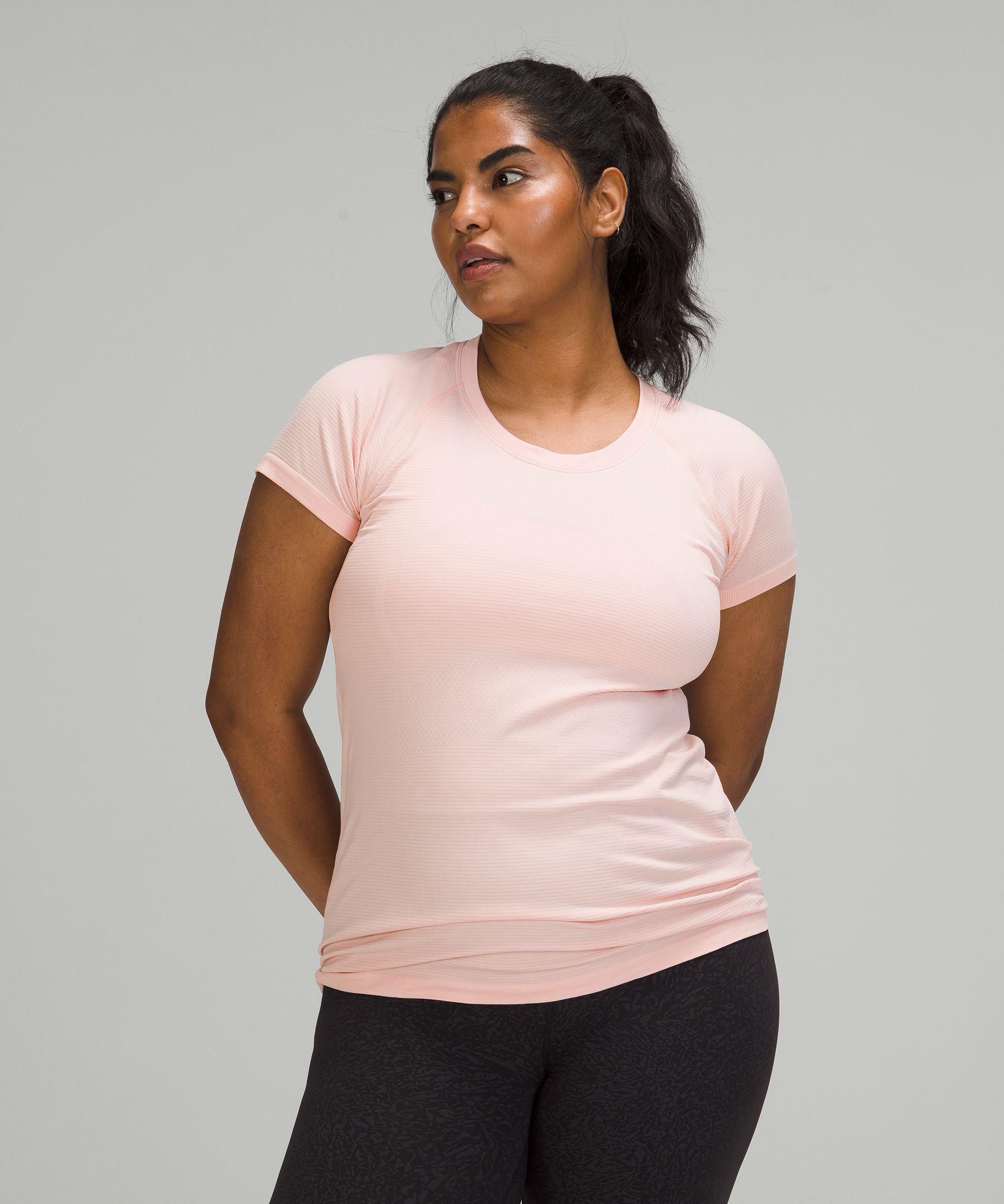 Lululemon Swiftly Tech Short Sleeve Shirt 2.0 In Pink Mist