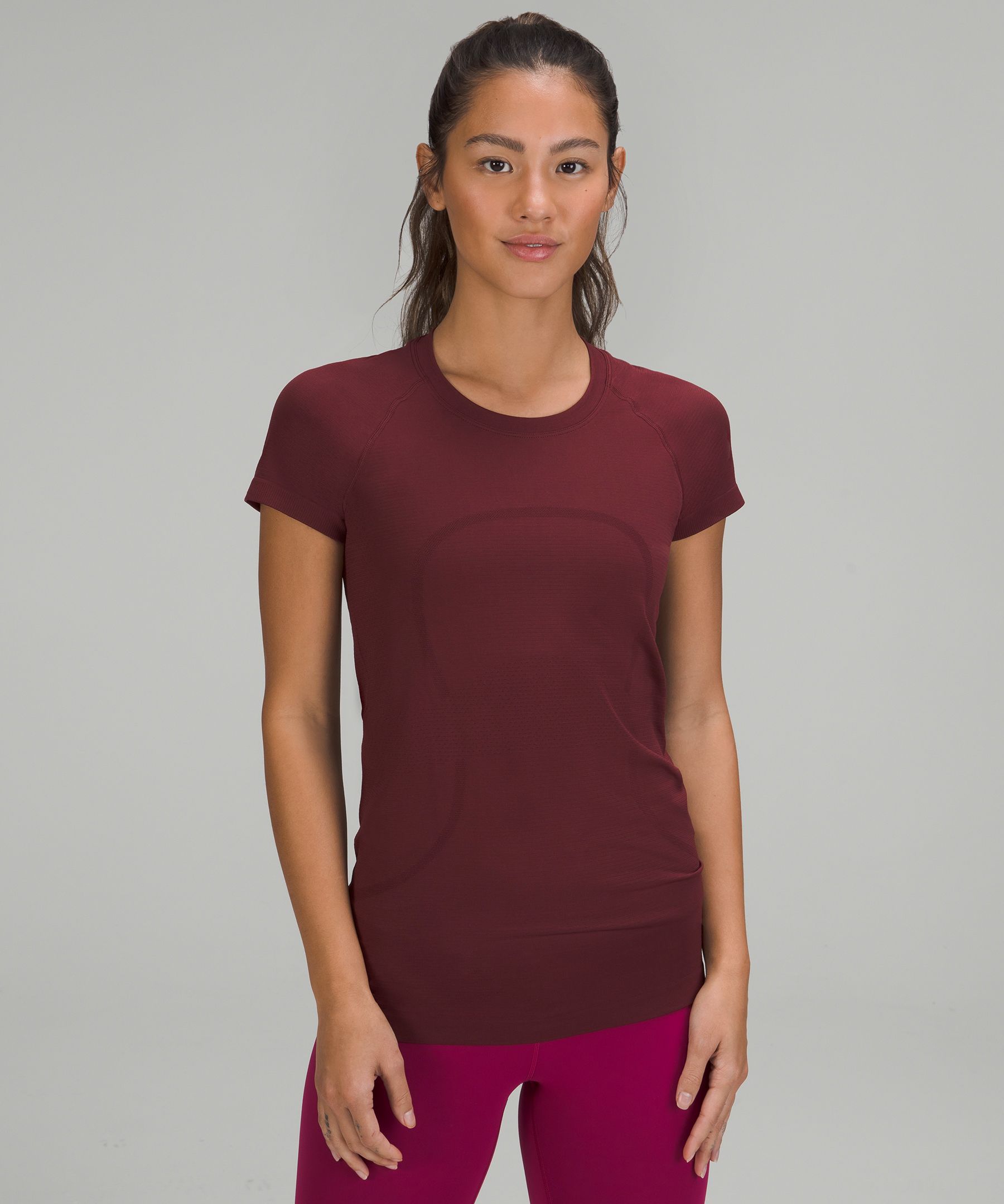 lululemon athletica Swiftly Tech Short Sleeve Shirt 2.0 Race Length in Red