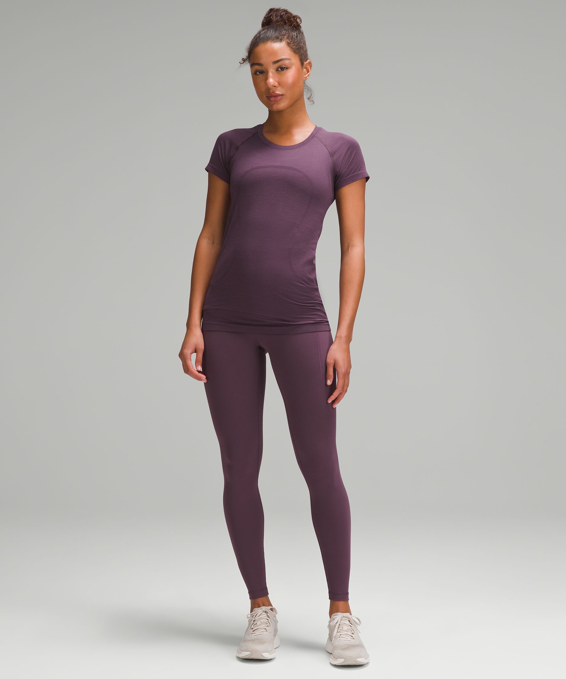 Fashion New Arrivals Popular Girl's Underwear Seamless Yoga Pants Running  Set-Violet @ Best Price Online