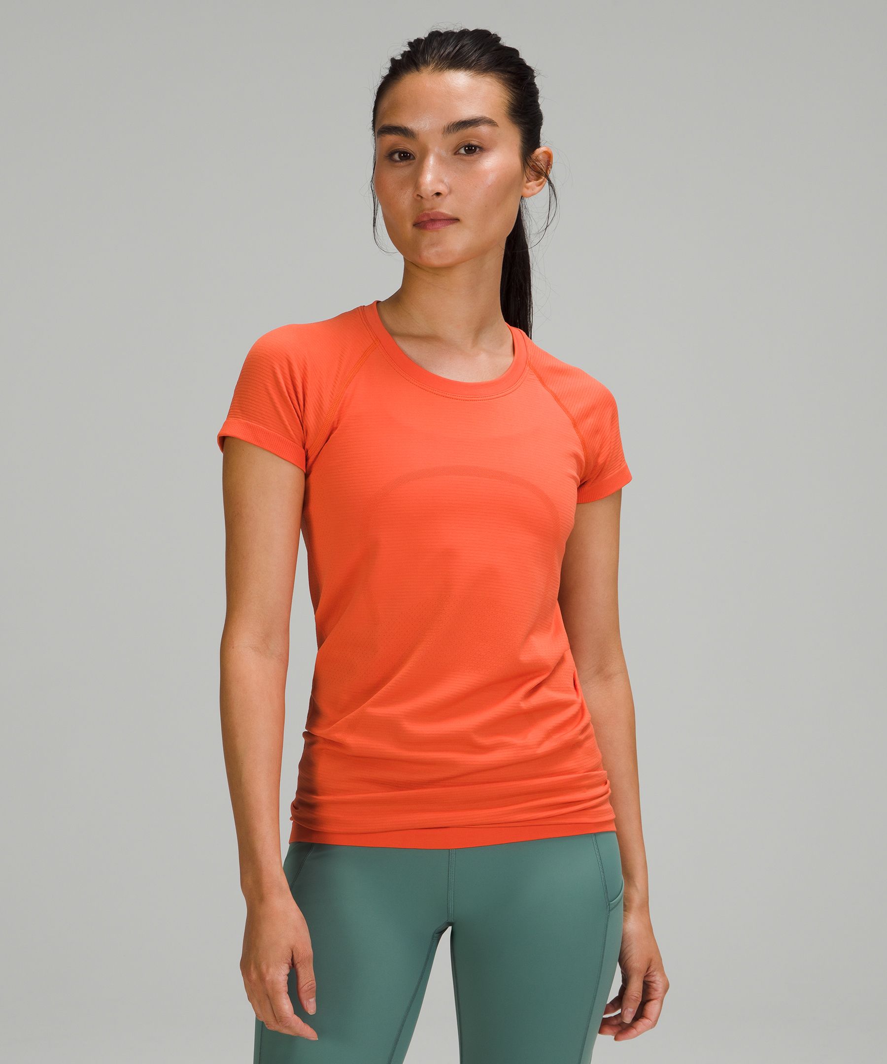 Lululemon Swiftly Tech Short Sleeve Shirt 2.0 In Warm Coral/warm Coral