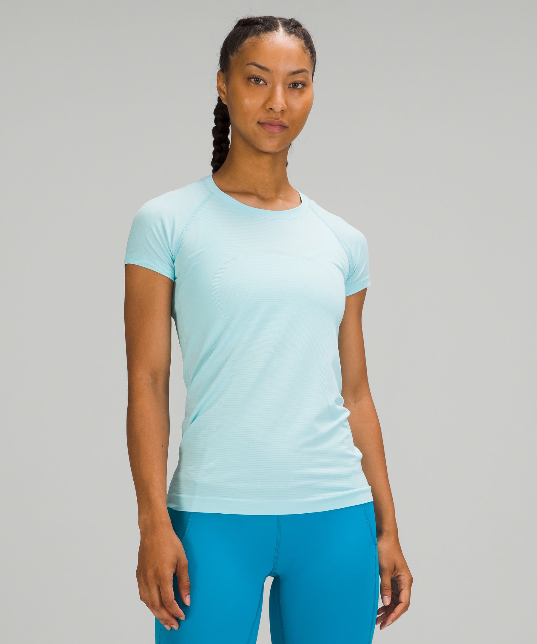 Lululemon Swiftly Tech Short Sleeve Shirt 2.0 *race Length In Icing Blue