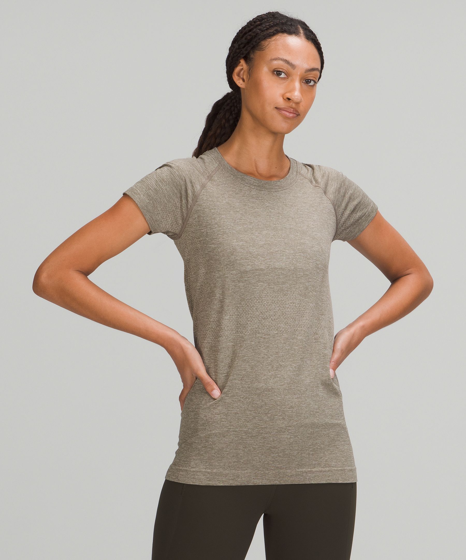 Lululemon Swiftly Tech Short Sleeve Shirt 2.0 In Raw Linen/rover