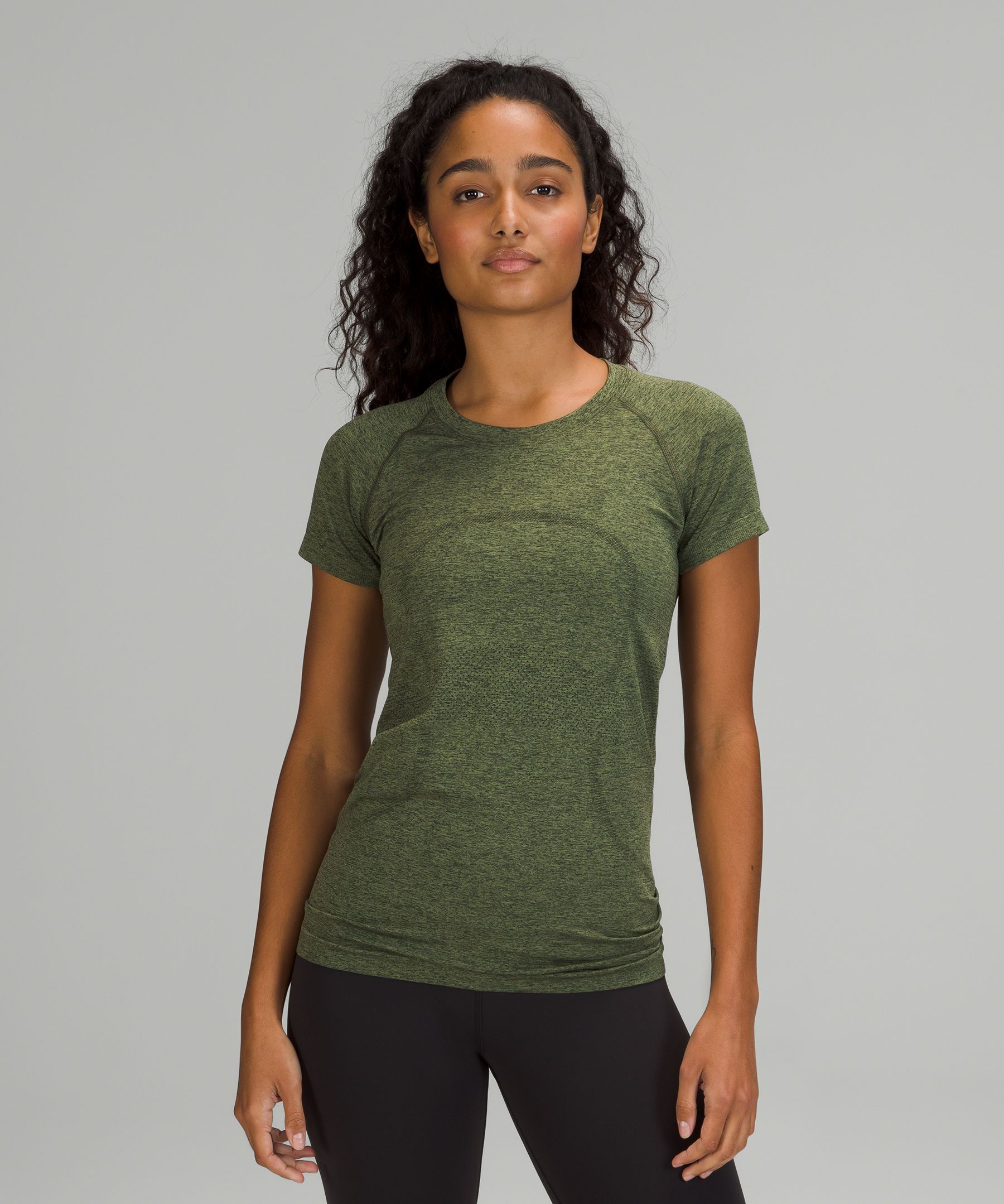 Lululemon Swiftly Tech Short Sleeve Shirt 2.0 In Rainforest Green/green Twill
