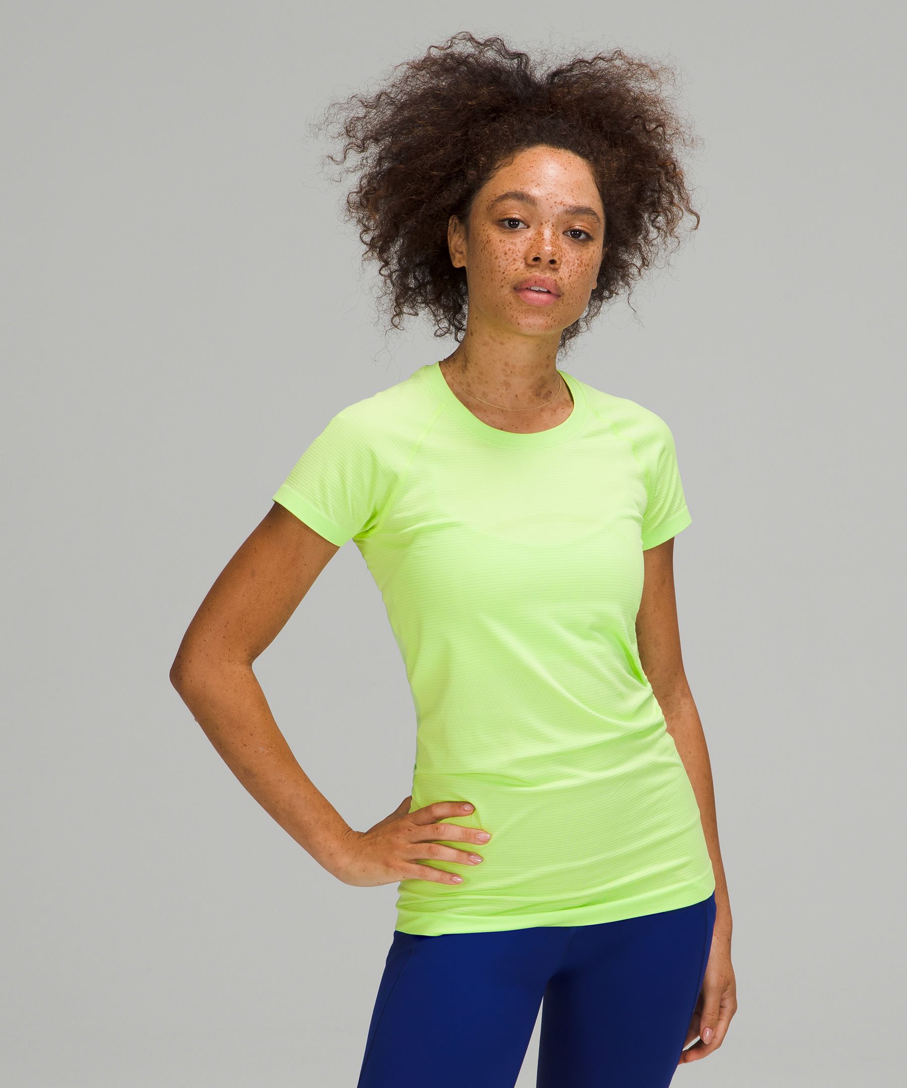 Lululemon Swiftly Tech Short Sleeve Shirt 2.0 - Everglade Green / Everglade  Green - lulu fanatics