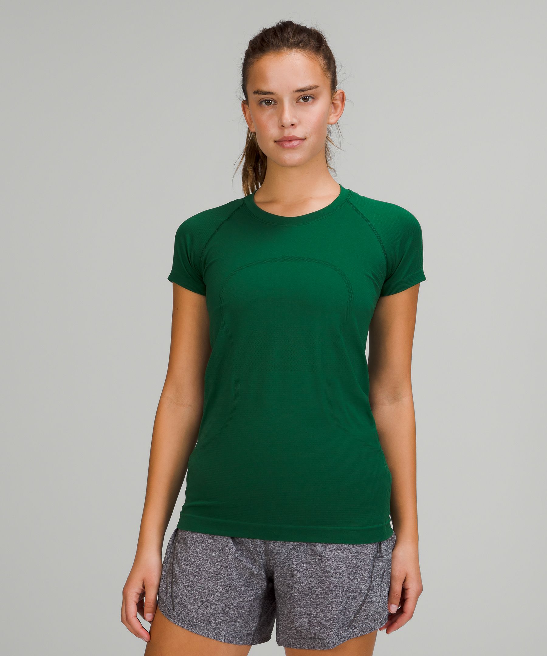 Lululemon Swiftly Tech Short Sleeve Shirt 2.0 In Everglade Green/everglade  Green