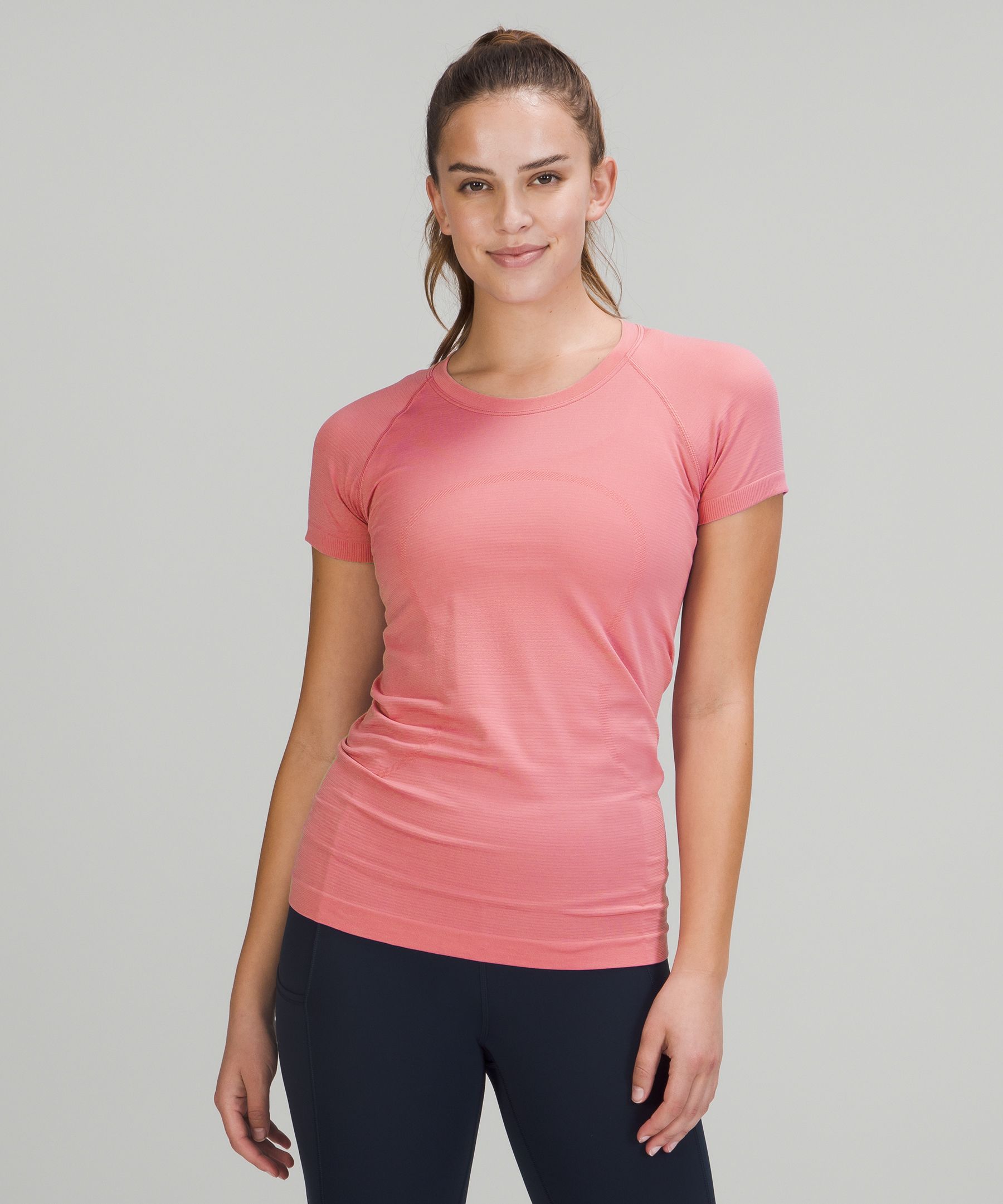 Lululemon Swiftly Tech Short Sleeve Shirt 2.0 In Pink Blossom/pink Blossom