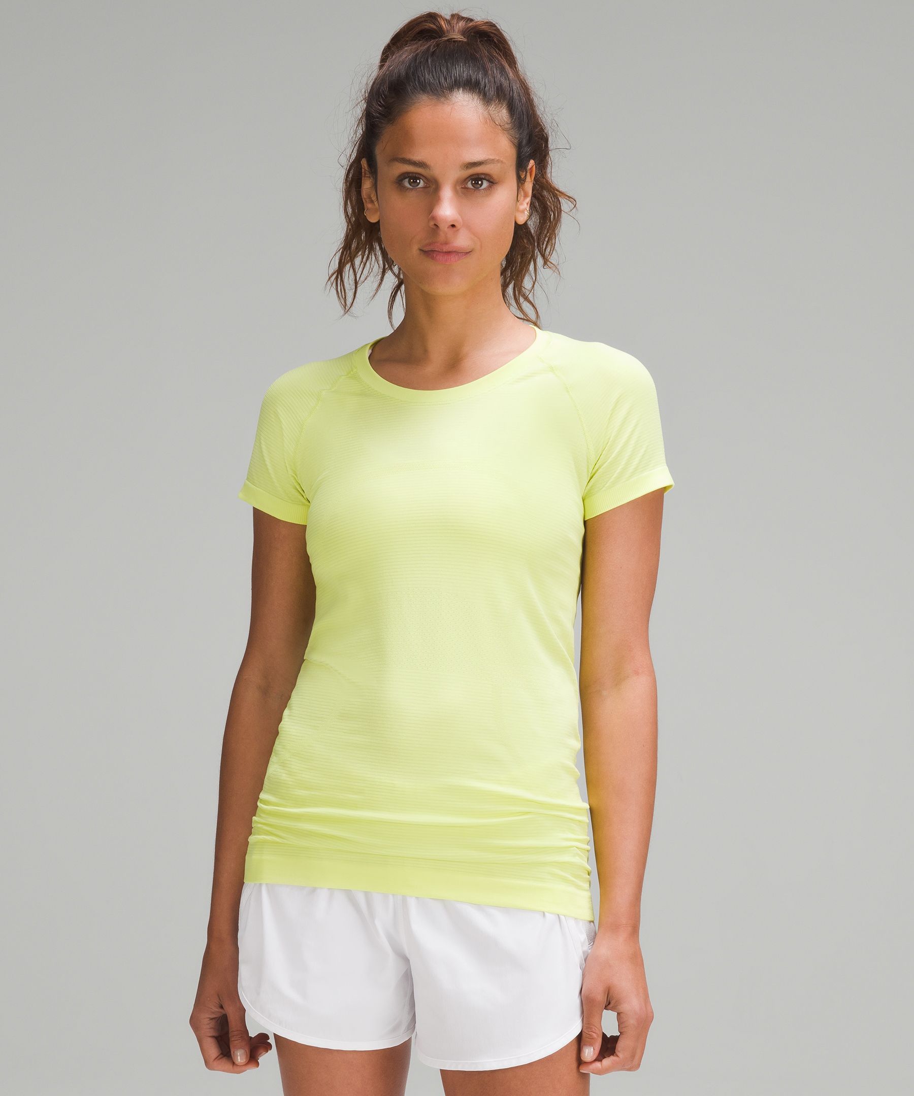 Lululemon Swiftly Tech Short Sleeve Top in Peach — UFO No More