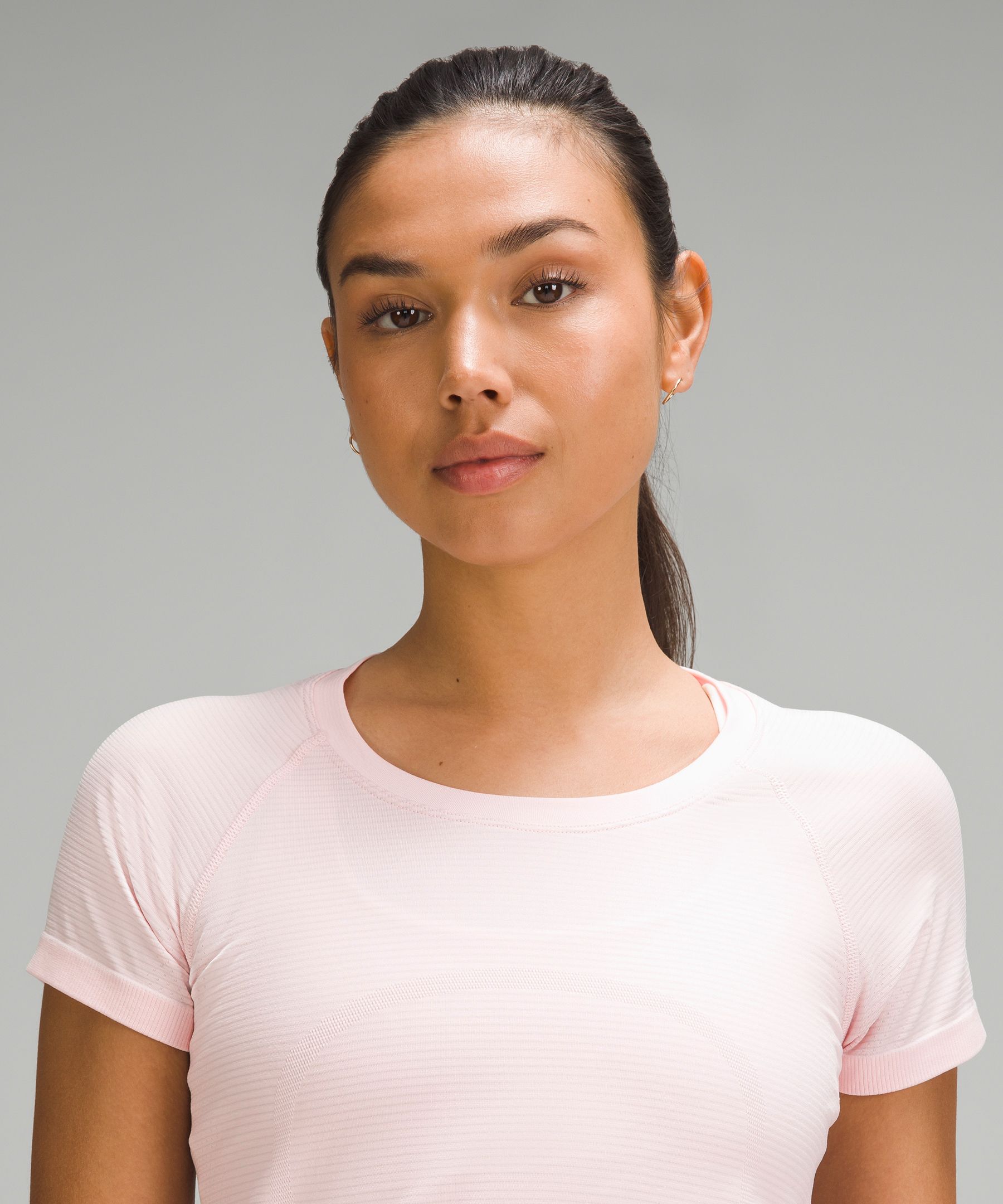 Shop Lululemon Swiftly Tech Short-sleeve Shirt 2.0 In Strawberry Milkshake/strawberry Milkshake