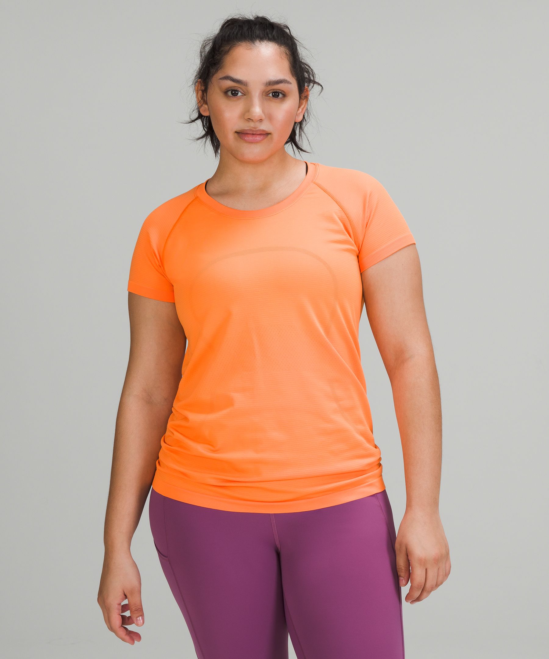 Lululemon Swiftly Tech Short Sleeve Shirt 2.0 In Orange Soda/orange Soda