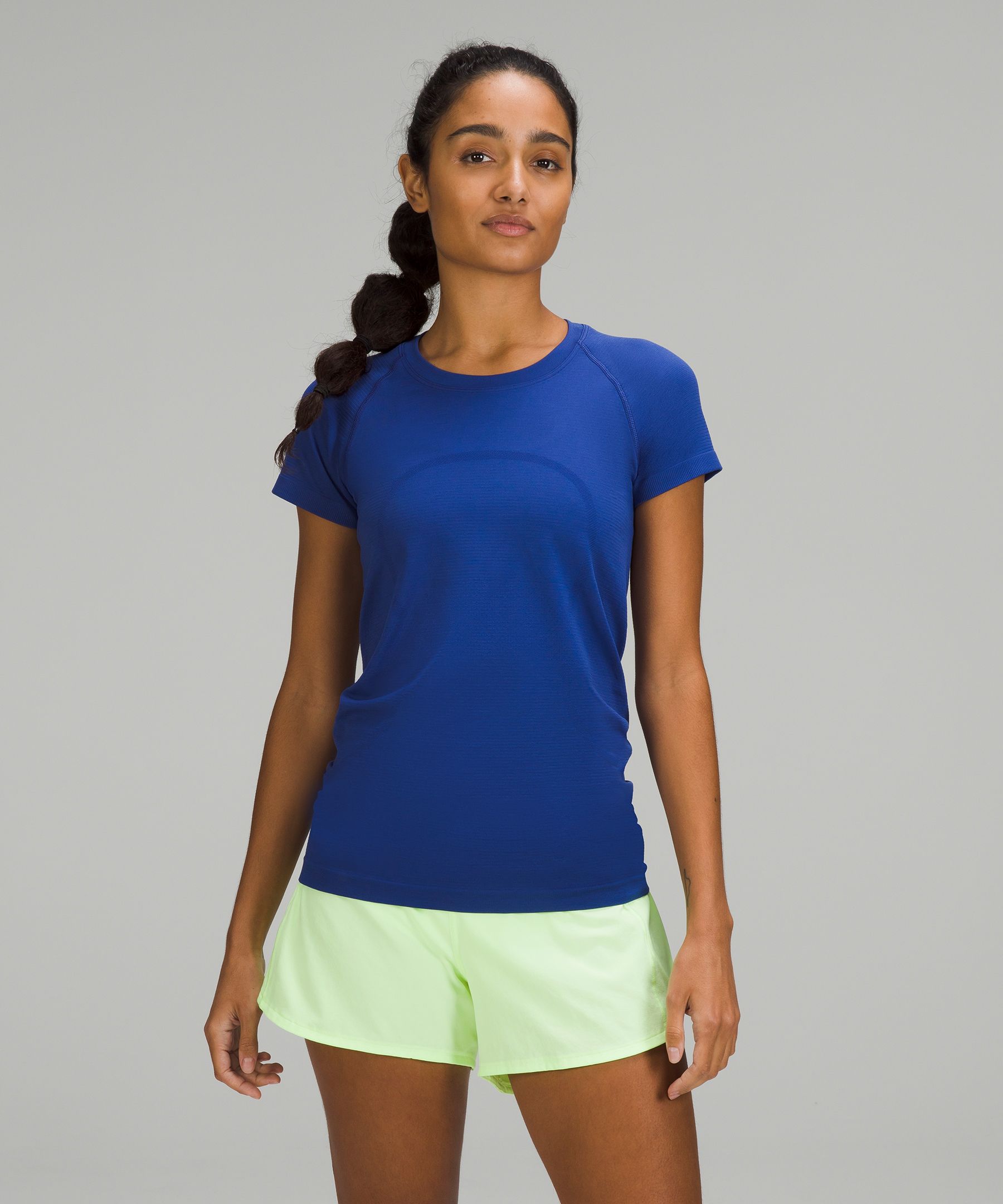 Lululemon Run: Swiftly Tech Short Sleeve in Faded Zap