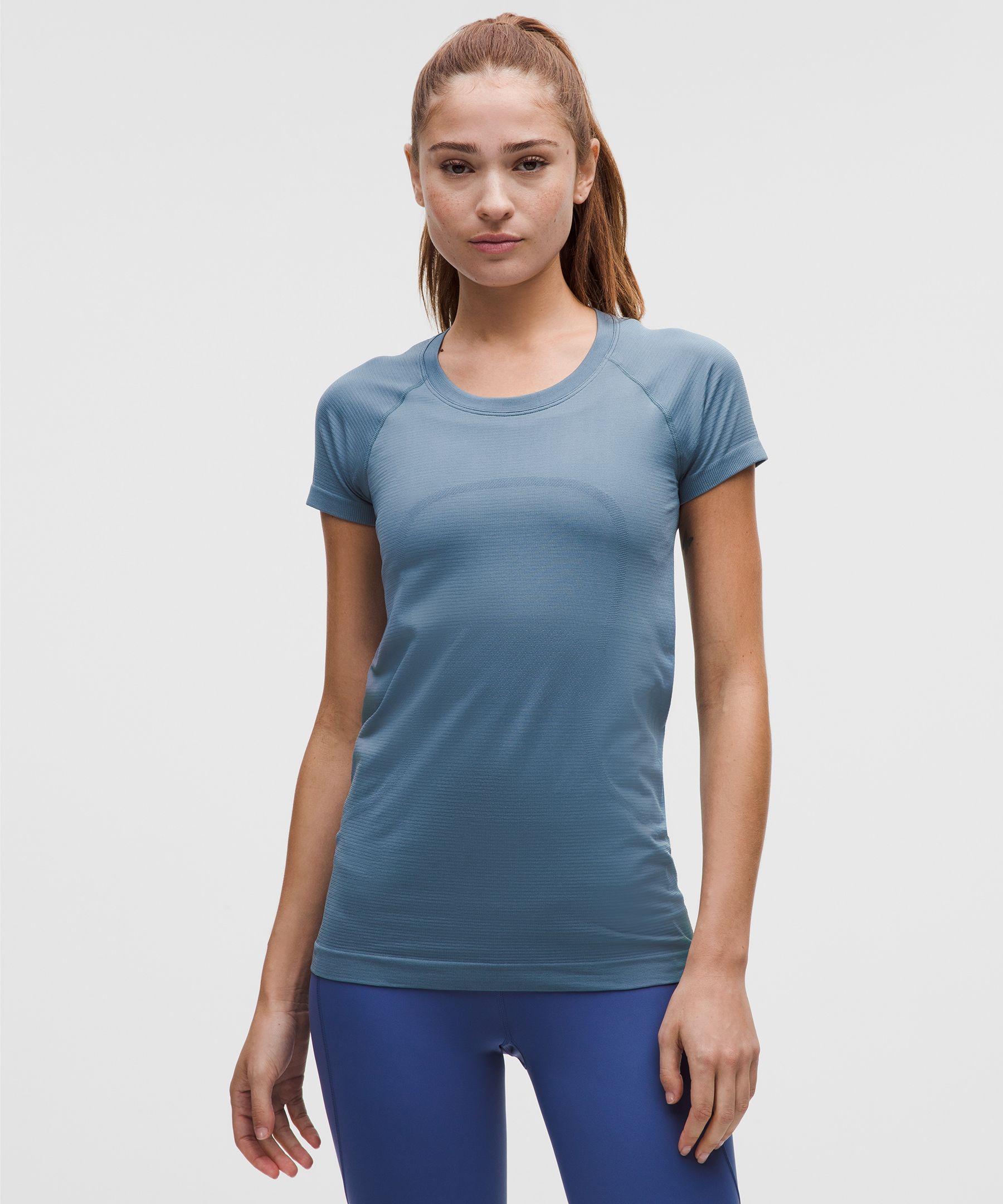 lululemon – Women’s Swiftly Tech Short-Sleeve Shirt 2.0 Hip Length – Color Blue – Size 24