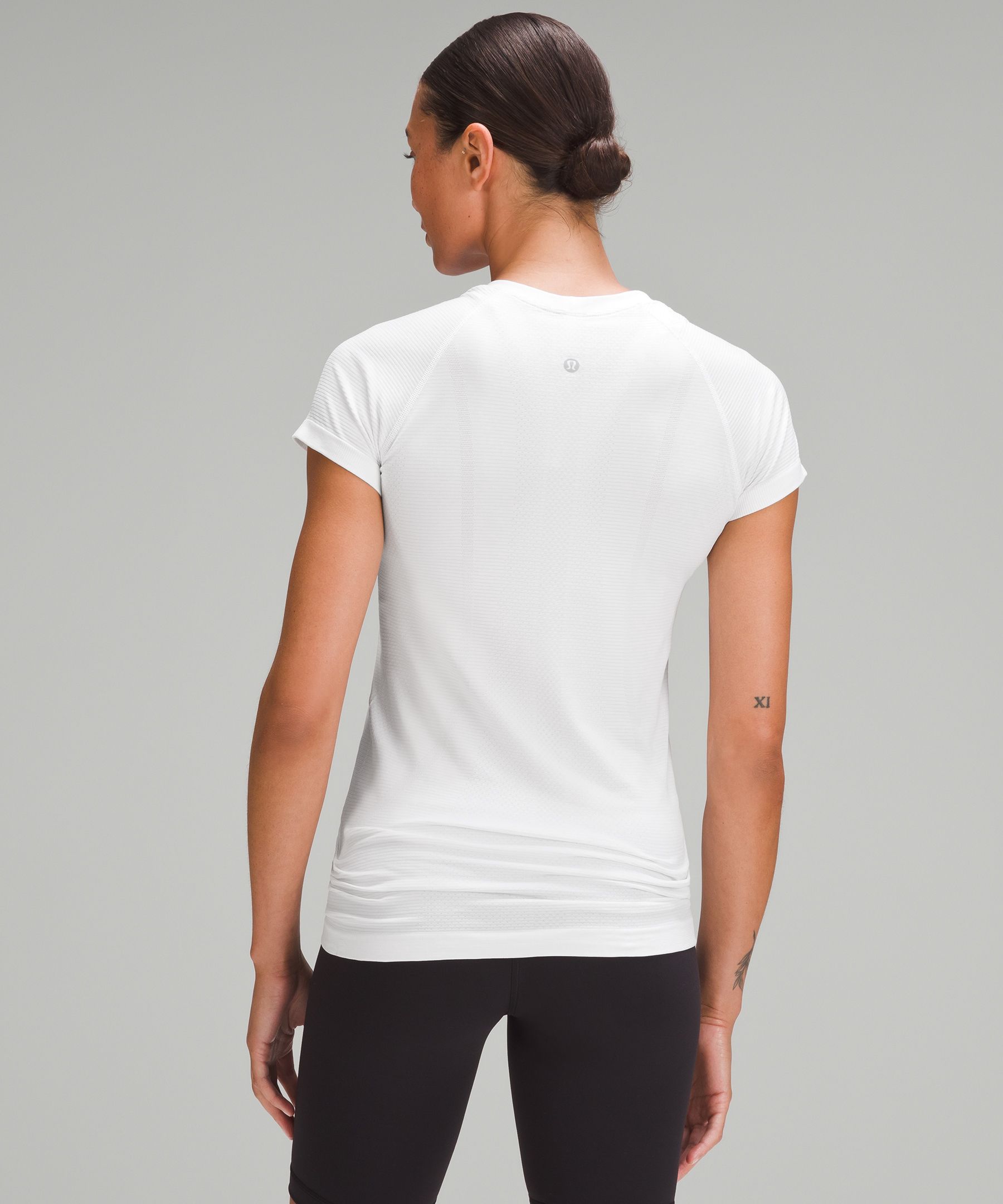 Shop Lululemon Swiftly Tech Short-sleeve Shirt 2.0 Hip Length
