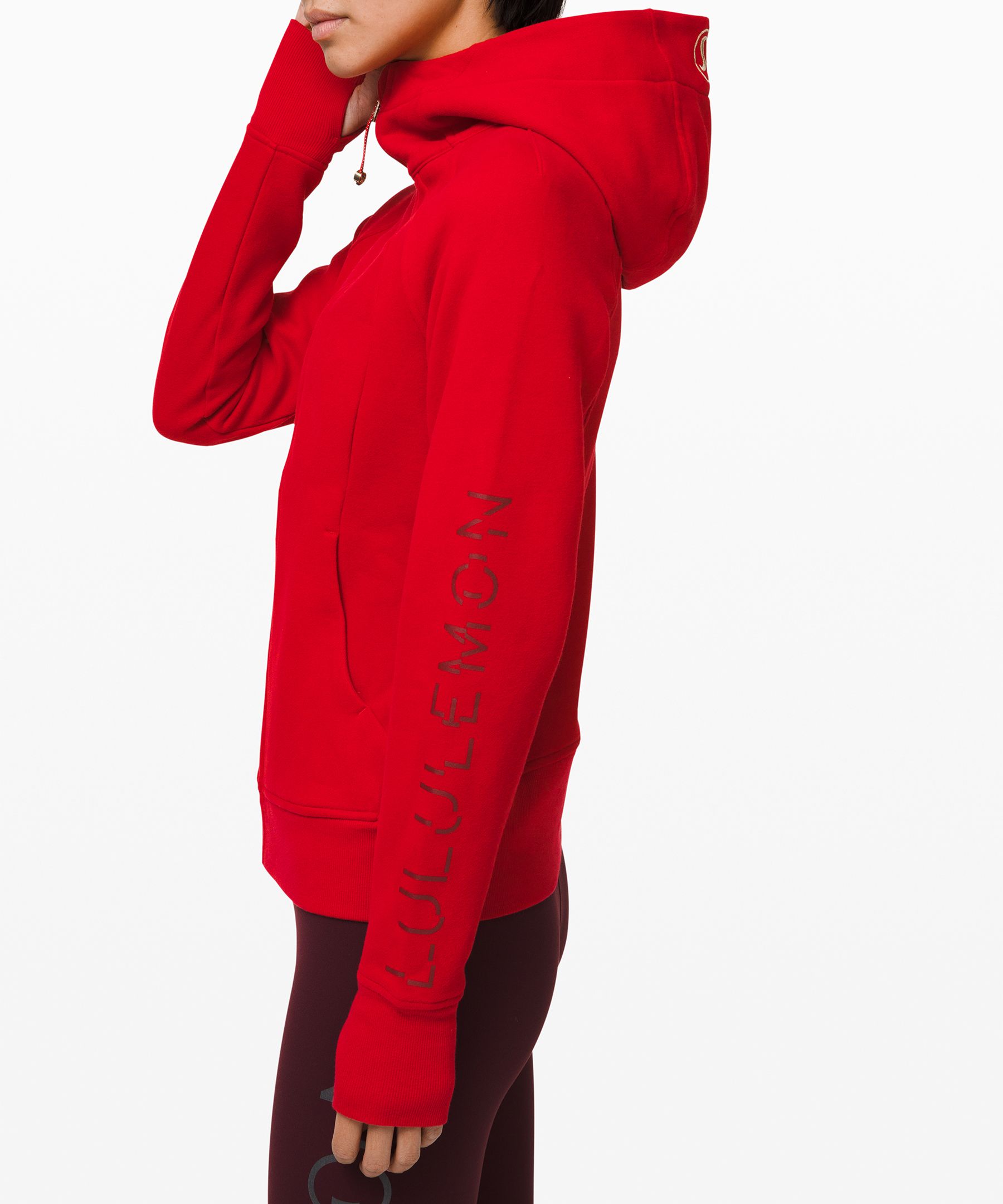 lululemon red scuba hoodie
