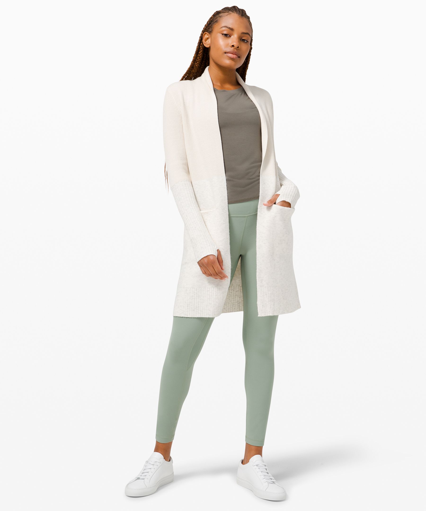 Lululemon Restful Intentions Sweater Wrap *online Only In Khaki