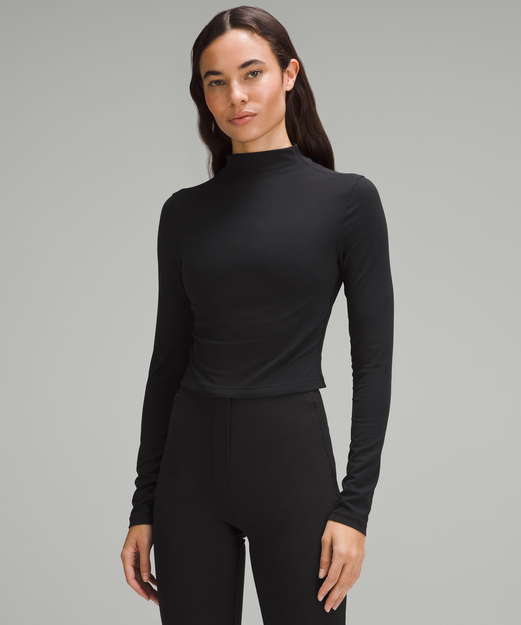 Lululemon athletica Classic-Fit Cotton-Blend Mockneck Long-Sleeve