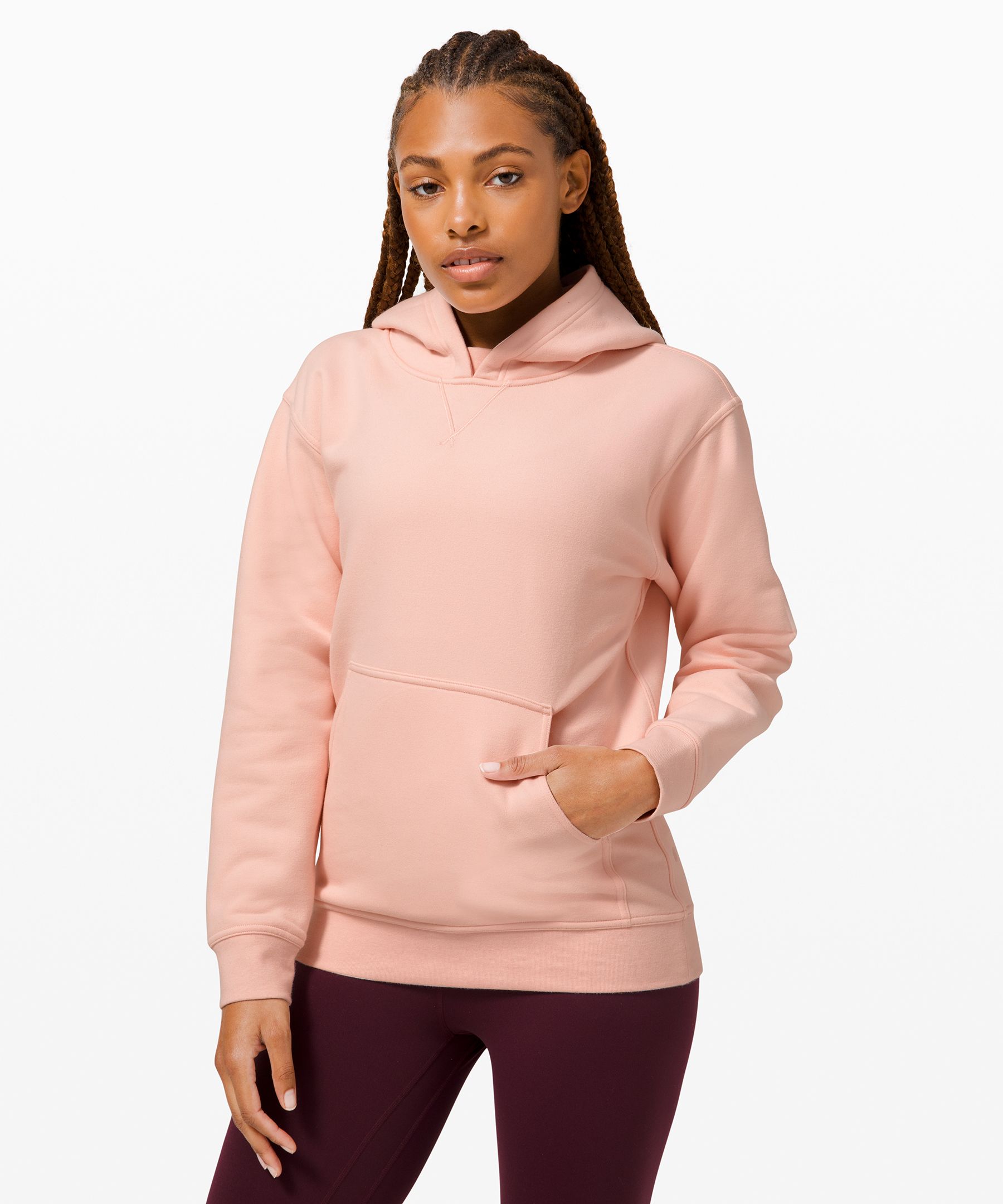 Lululemon All Yours Hoodie Fleece In Pink Mist