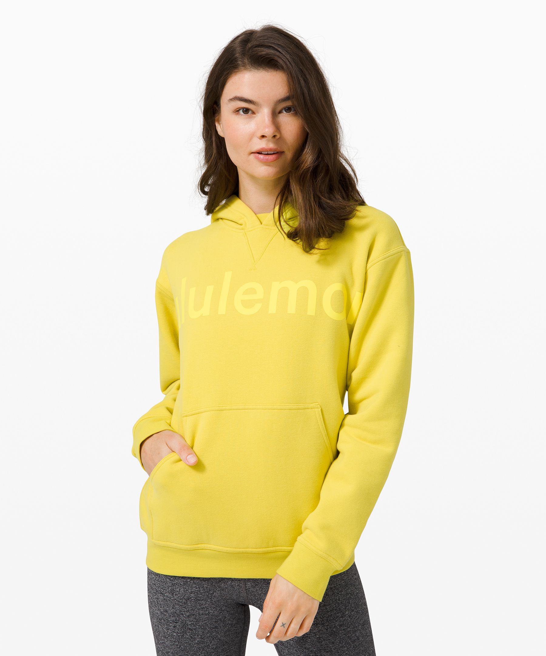 Lululemon All Yours Hoodie *graphic In Yellow