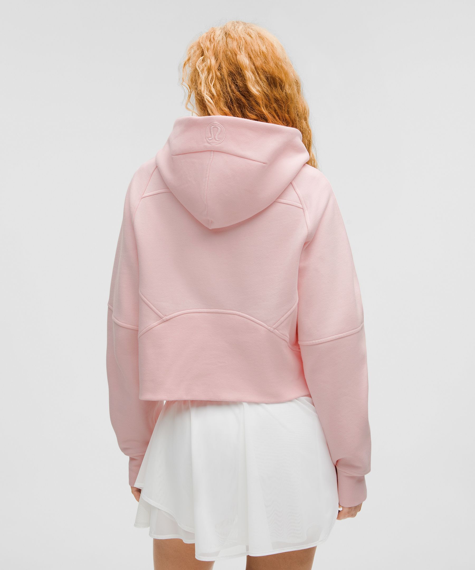 Shop Lululemon Scuba Oversized Half-zip Hoodie In Strawberry Milkshake