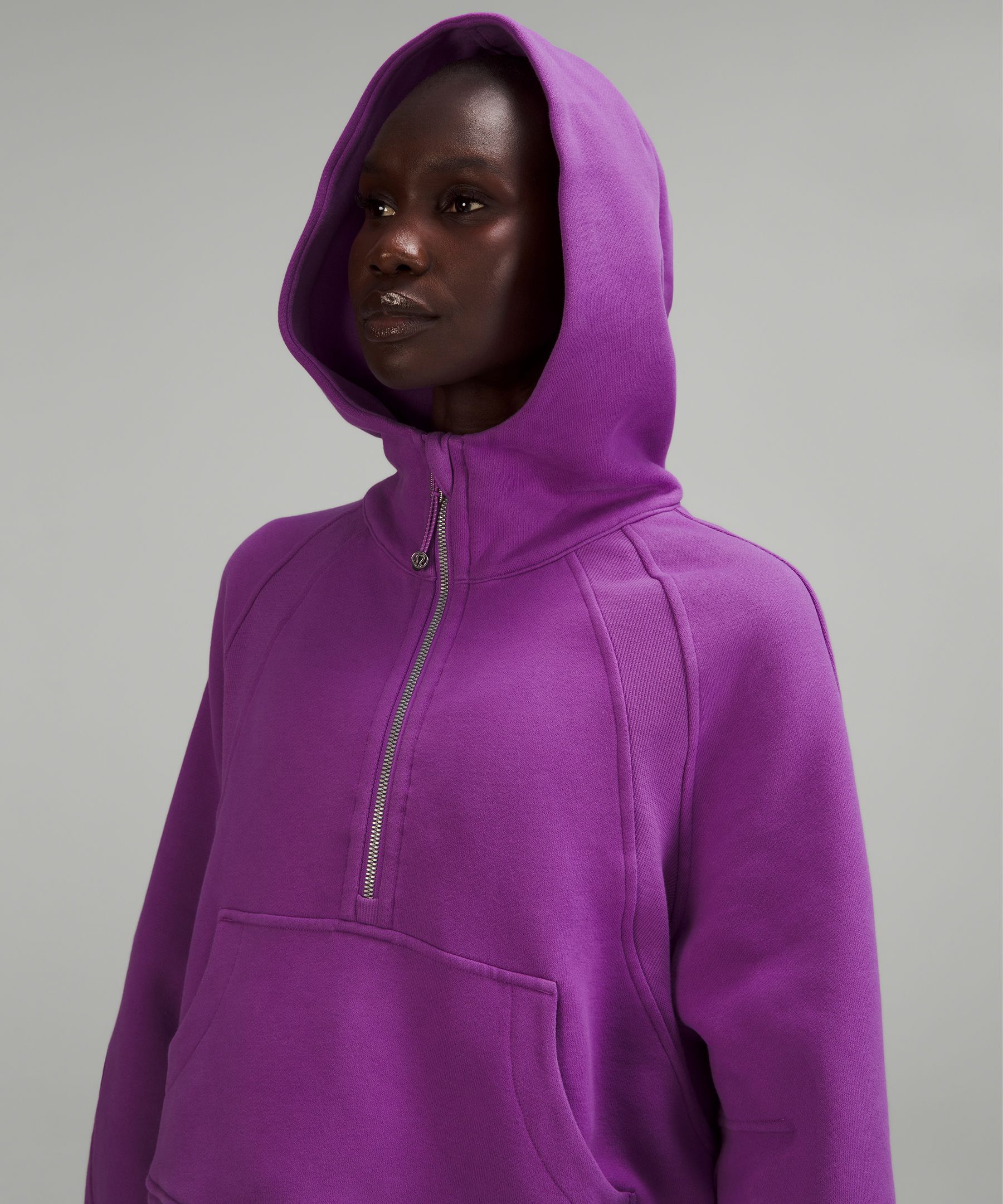 NWT outlet Lululemon Scuba Oversized Half Zip Hoodie Moonlit Magenta