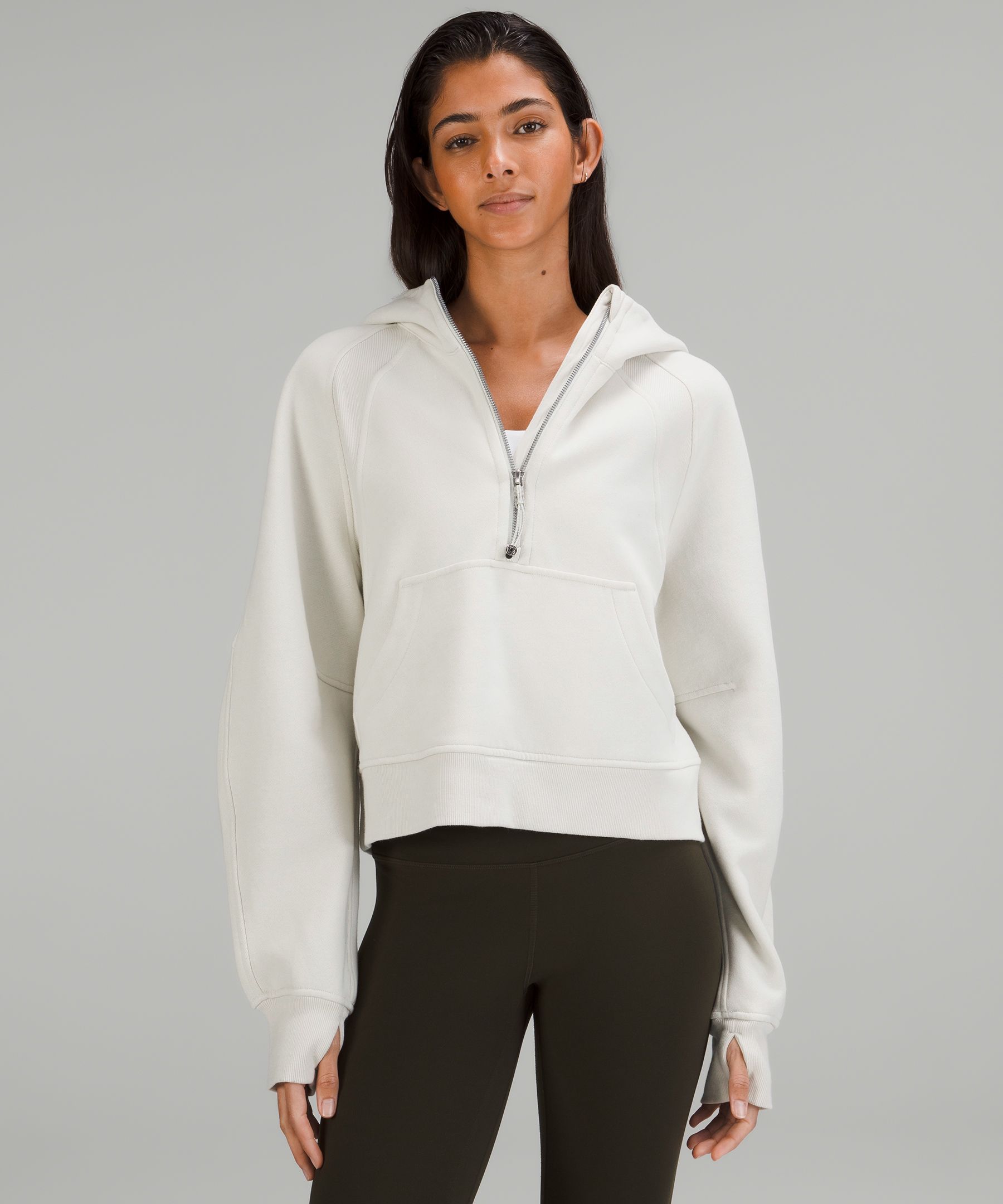 LULULEMON Scuba Half-Zip cotton-blend hoodie