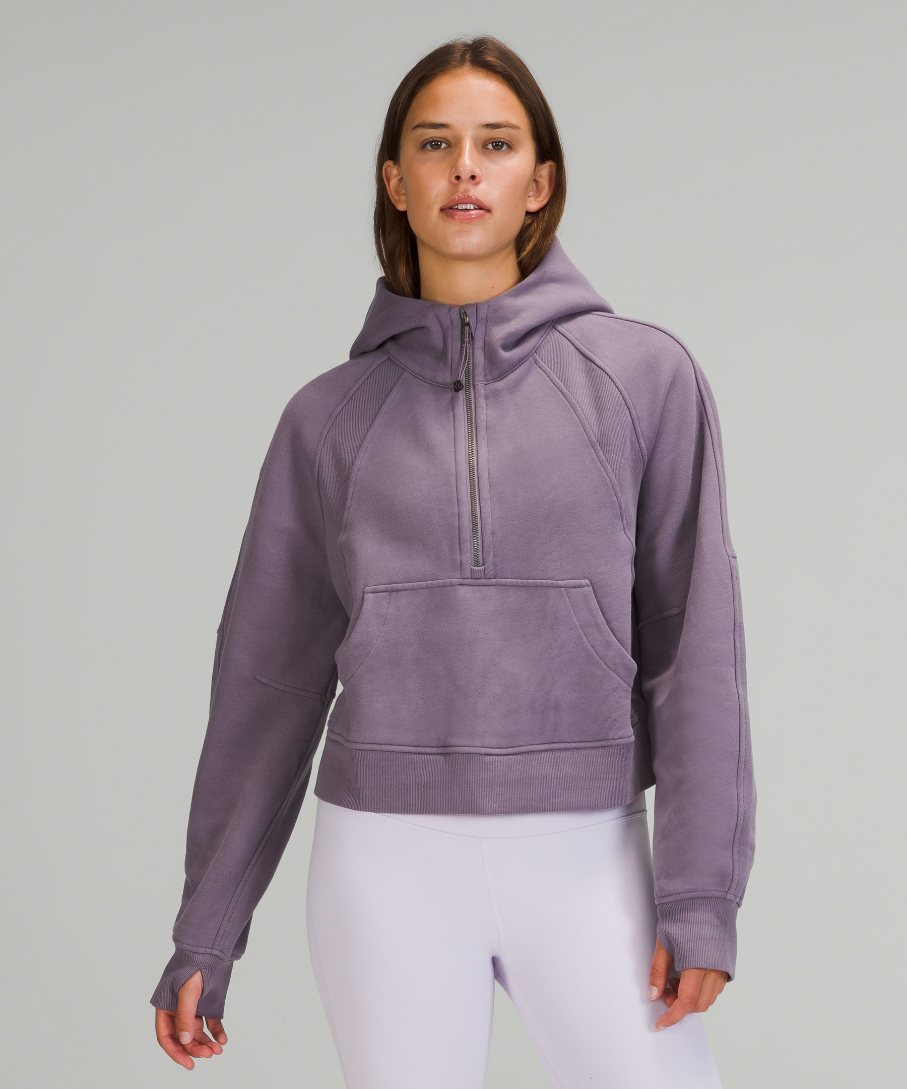 Lululemon Scuba Oversized 1/2 Zip Hoodie In Pink