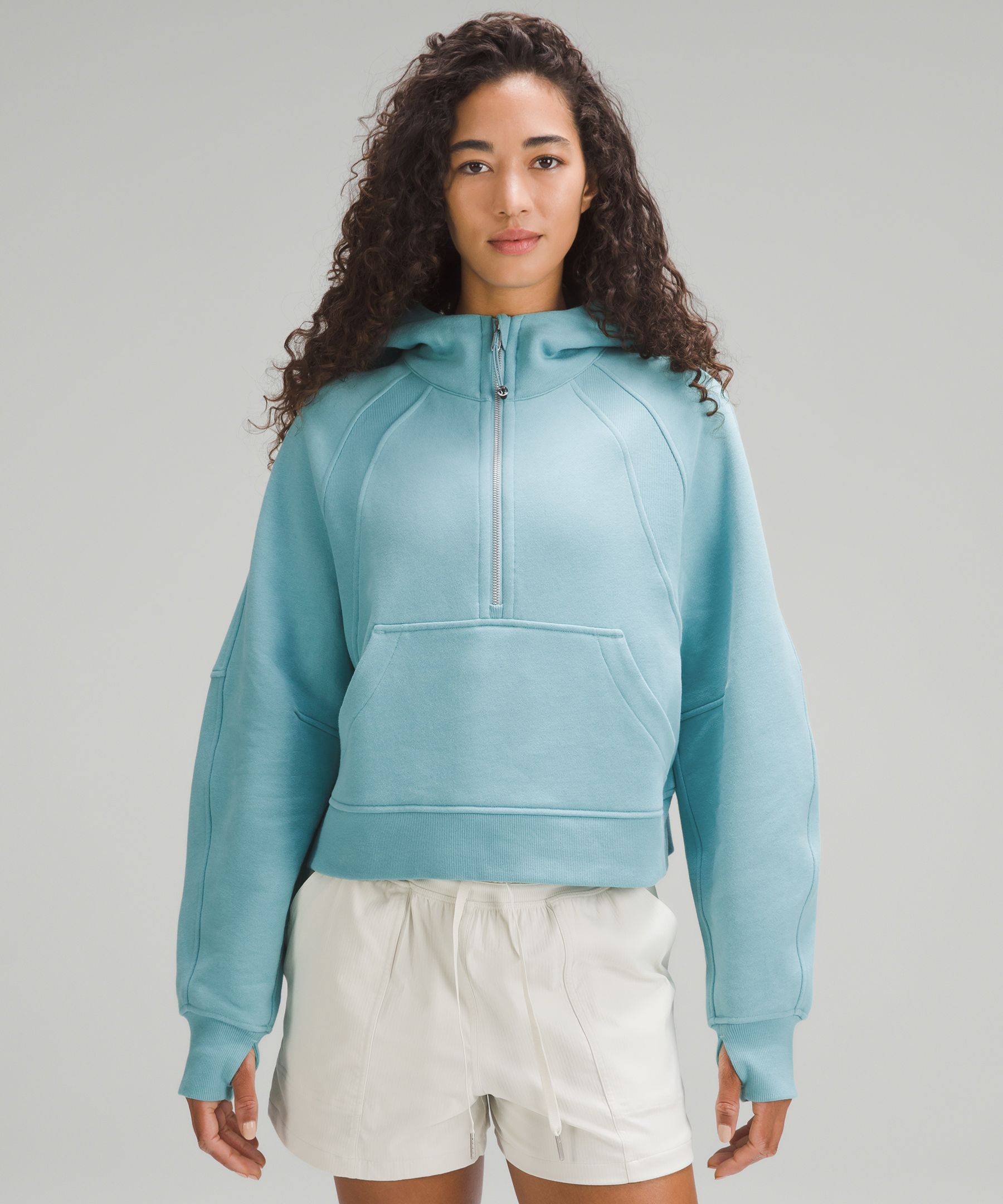 Lululemon Scuba Oversized Half-Zip Hoodie - Delicate Mint - lulu