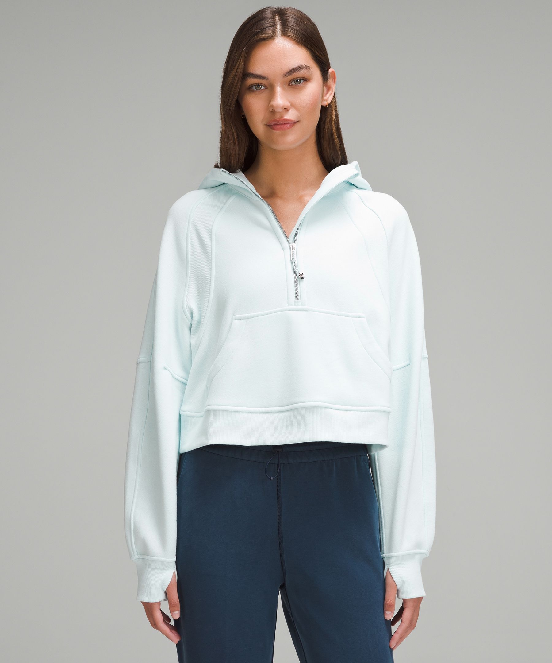 Scuba Oversized Half-Zip Fleece Hoodie