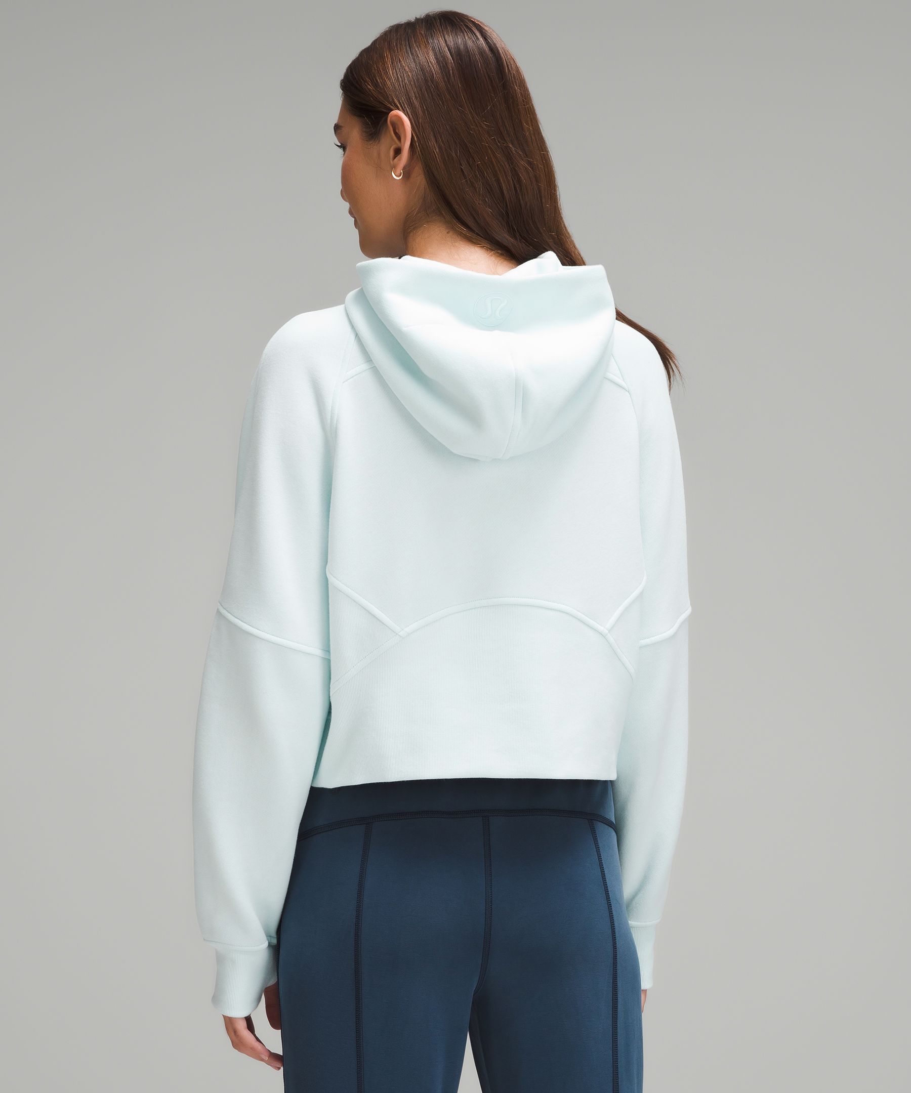 LULULEMON Scuba half-zip cotton-blend jersey hoodie