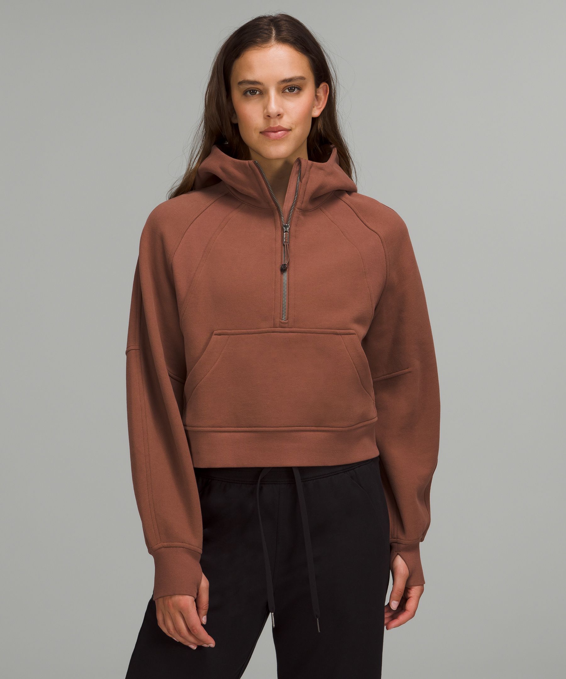 LULULEMON Scuba Half-Zip cotton-blend hoodie