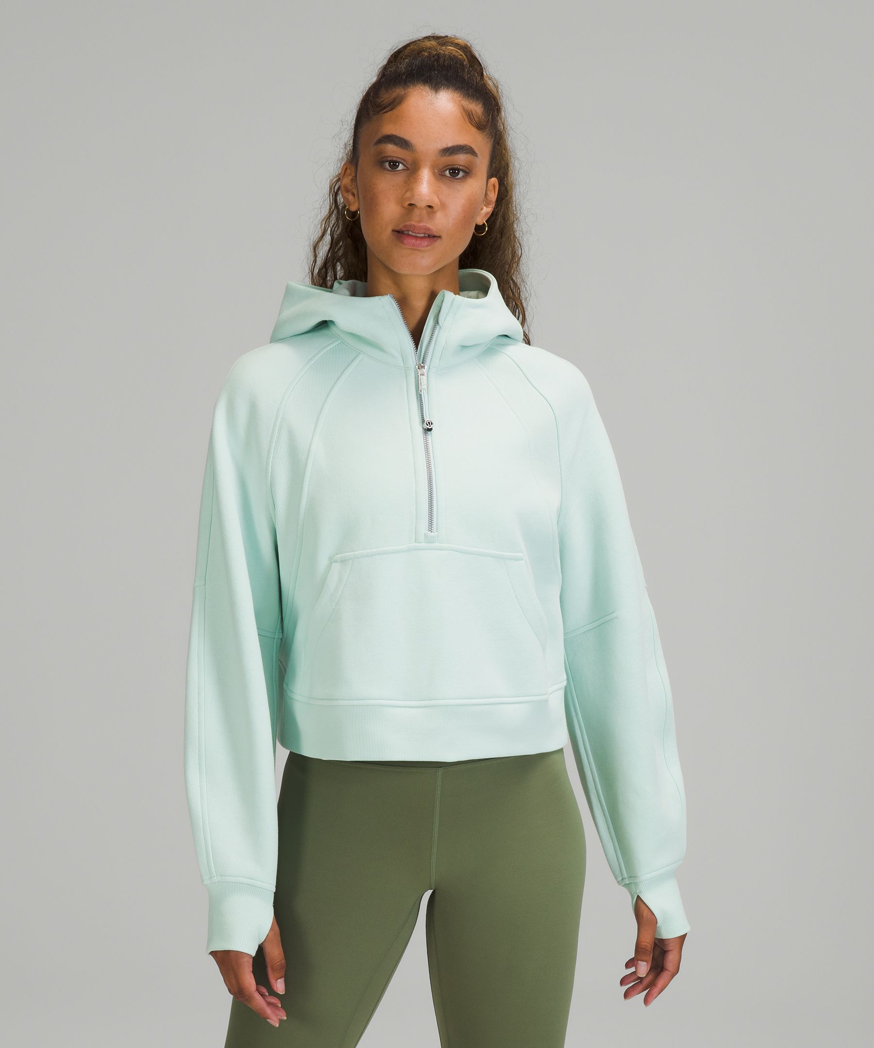 Lululemon Scuba Oversized Half-zip Hoodie In Blue