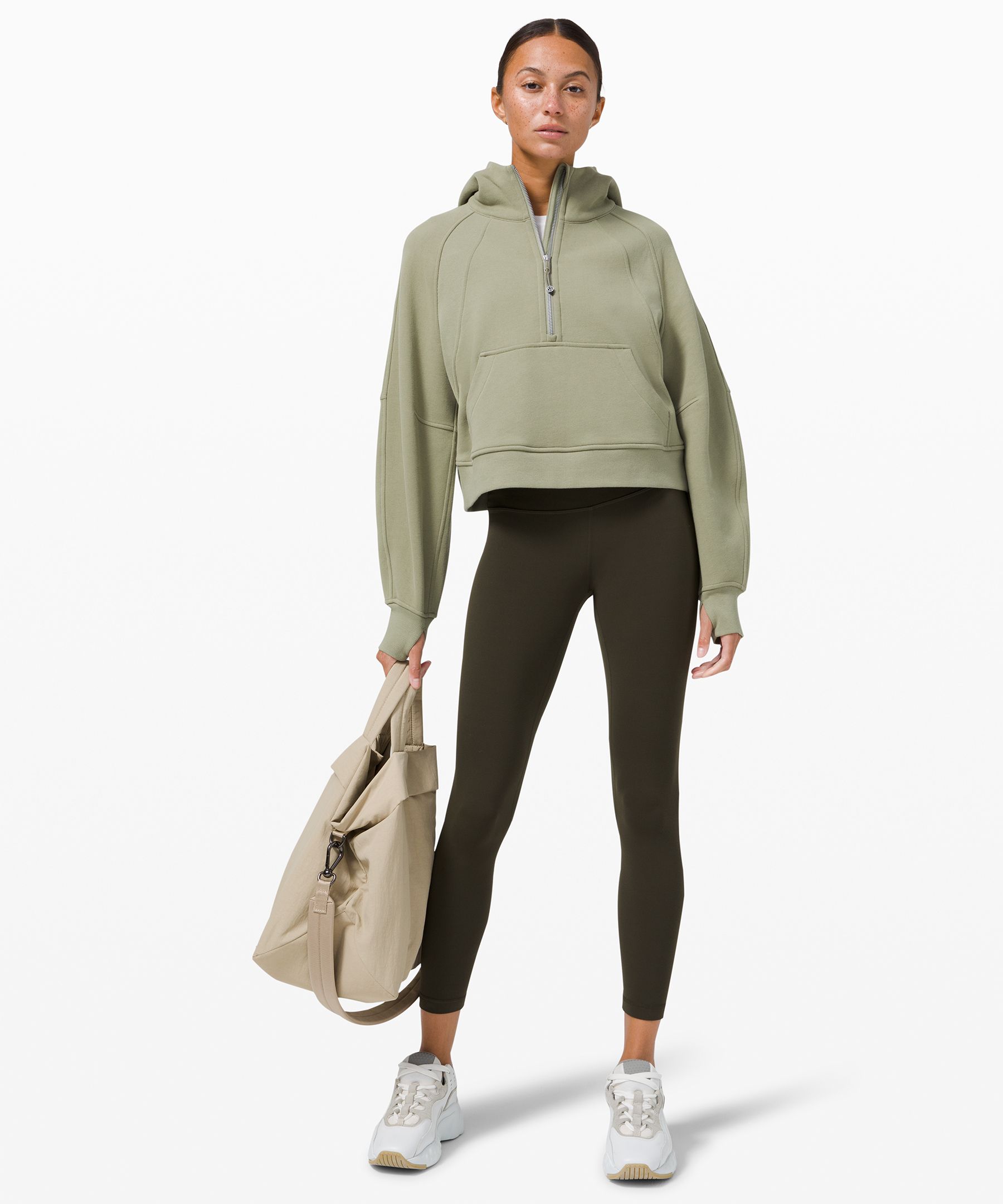 Sweat &agrave; capuche demi-zipp&eacute; Scuba Oversized