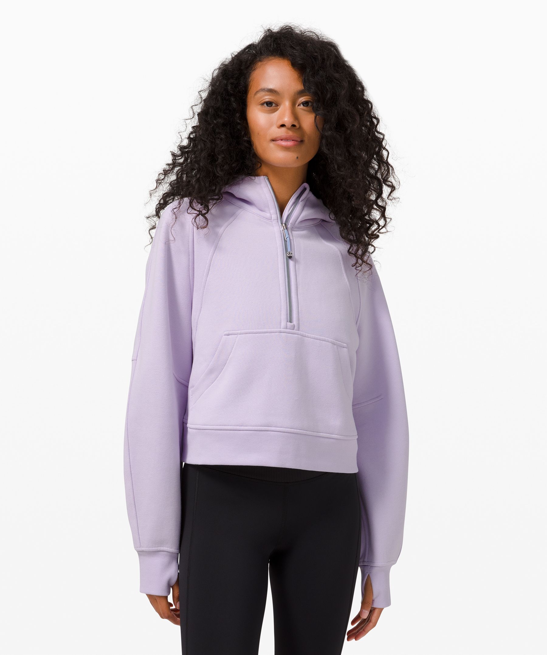 Lululemon Scuba Oversized 1/2 Zip Hoodie In Wisteria Purple