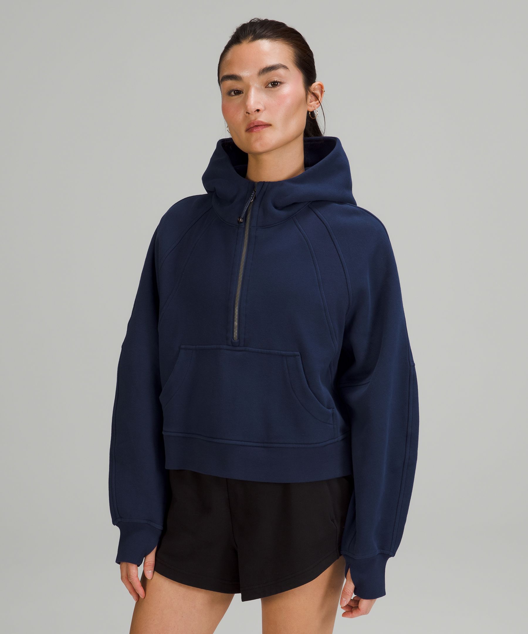 Blue Half-zip scuba hoodie, lululemon