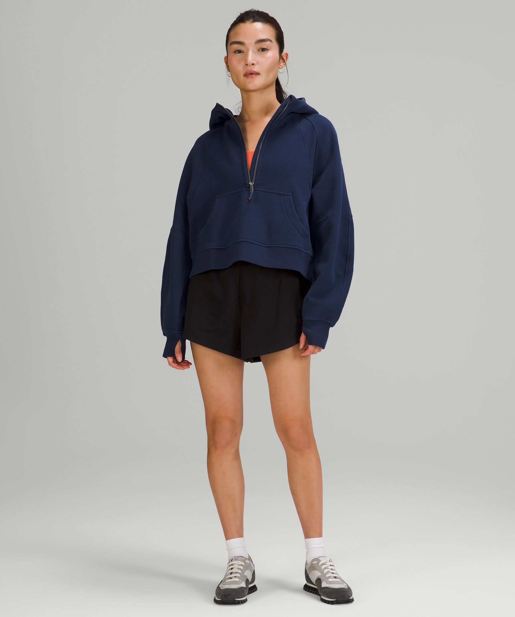 Scuba Oversized Half-Zip Hoodie – Peloton Apparel US