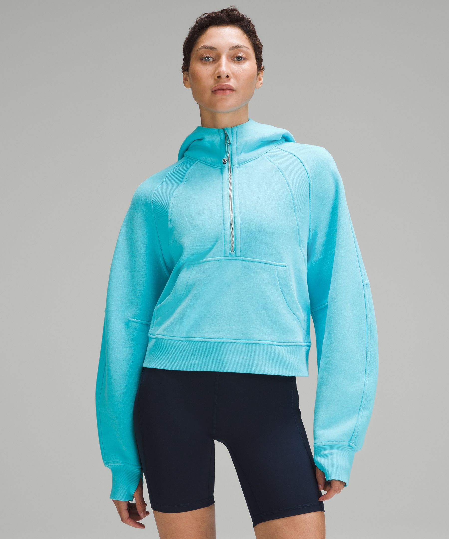 LULULEMON Scuba Funnel Neck cotton-blend sweatshirt